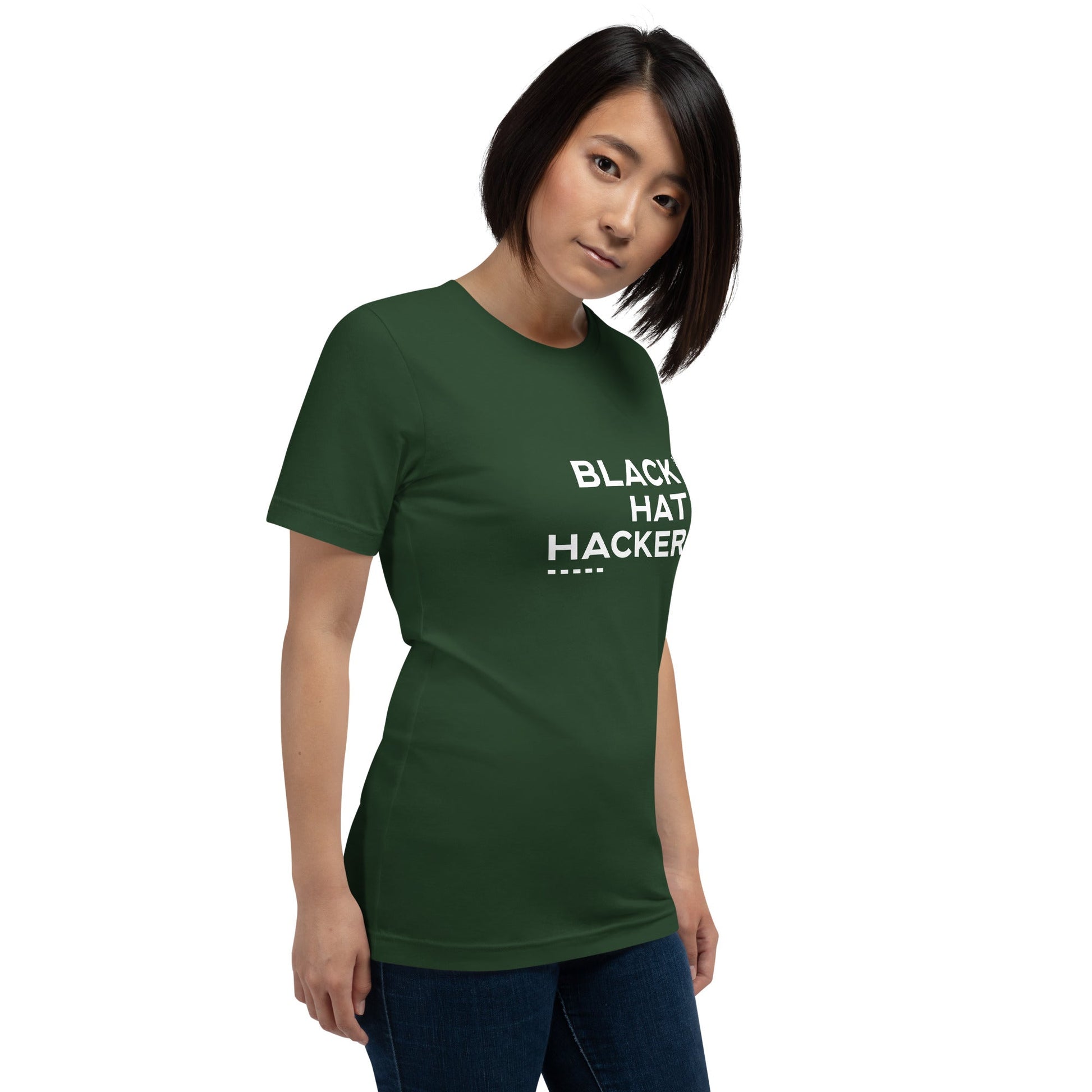 Black Hat Hacker V12 Unisex t-shirt by DarkByteGear