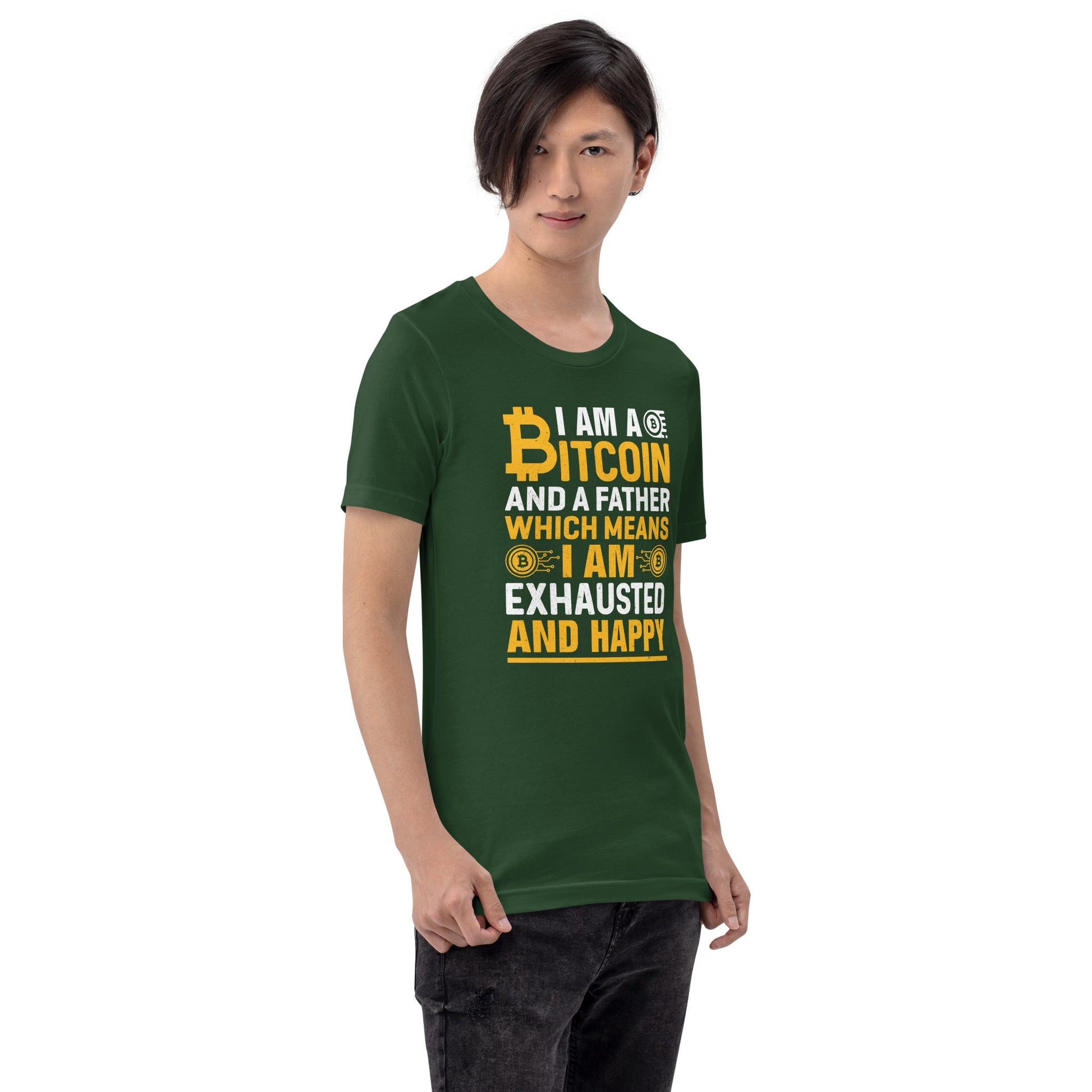 I am a Bitcoin and a Father - Unisex t-shirt by DarkByteGear
