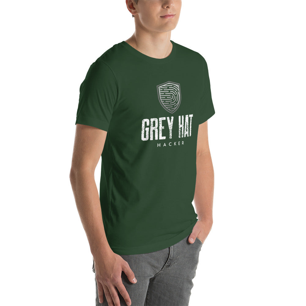 Grey Hat Hacker V4 - Unisex t-shirt by DarkByteGear