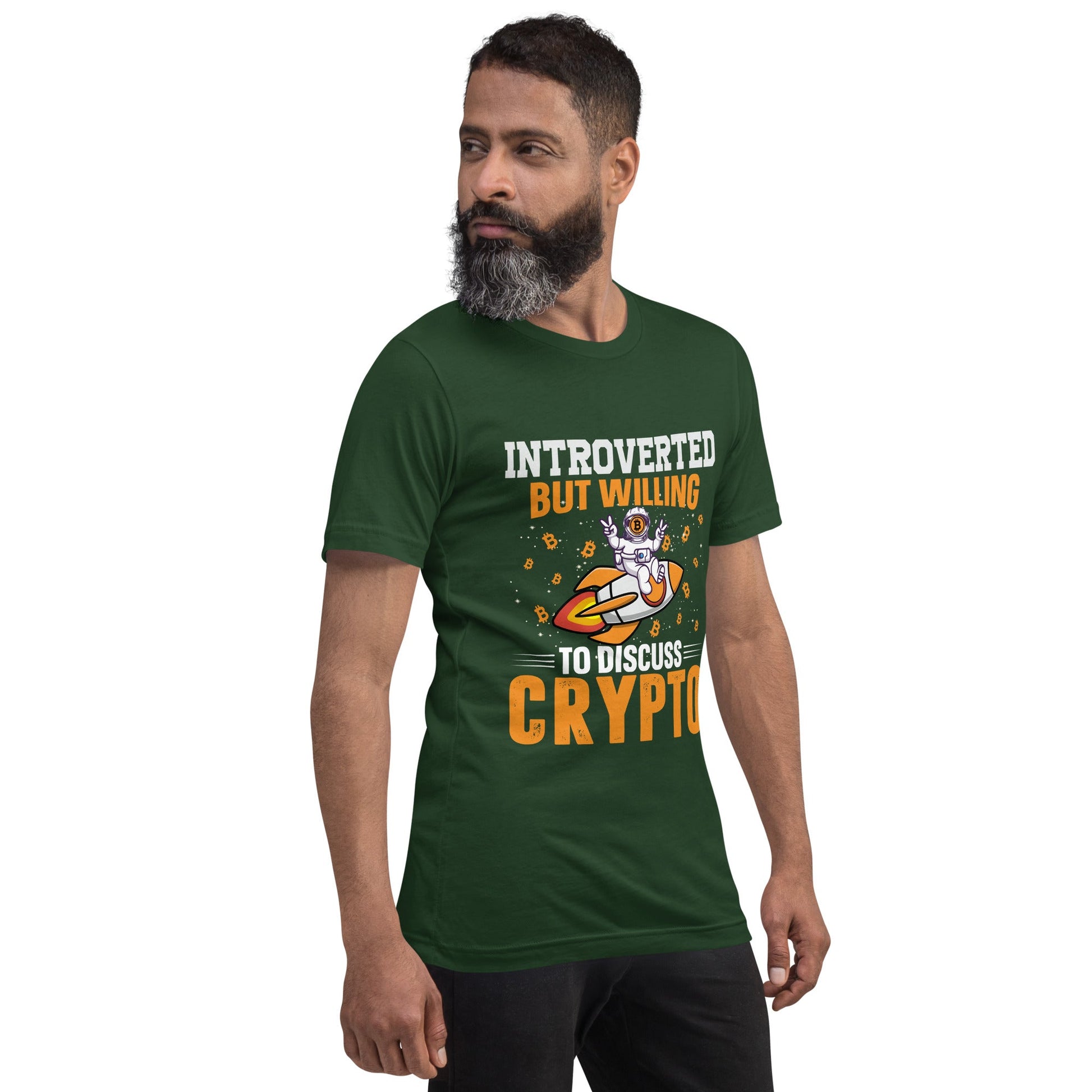 Introverted but Willing to Discuss Bitcoin Unisex t-shirt by DarkByteGear