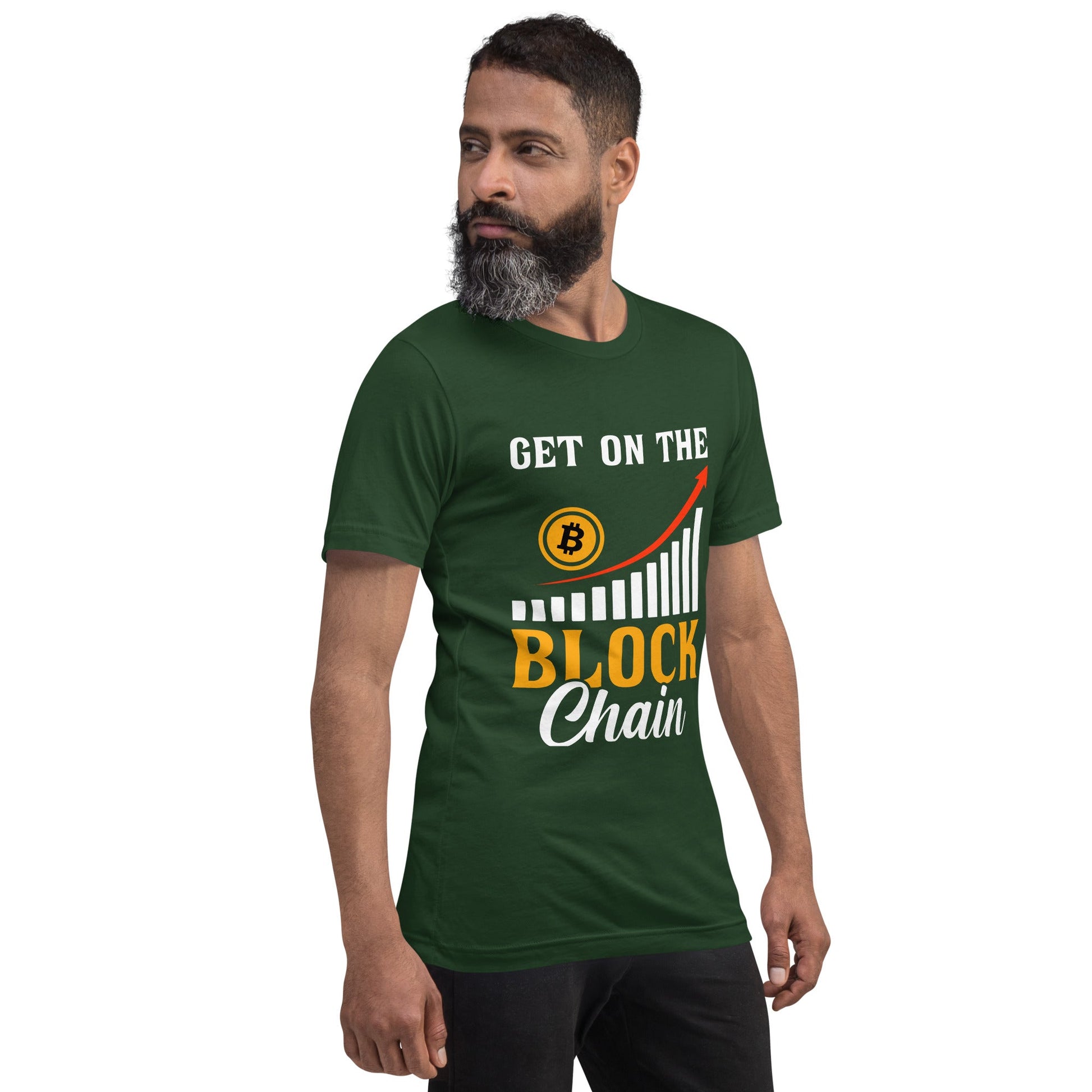 Get on the Block Chain - Unisex t-shirt by DarkByteGear