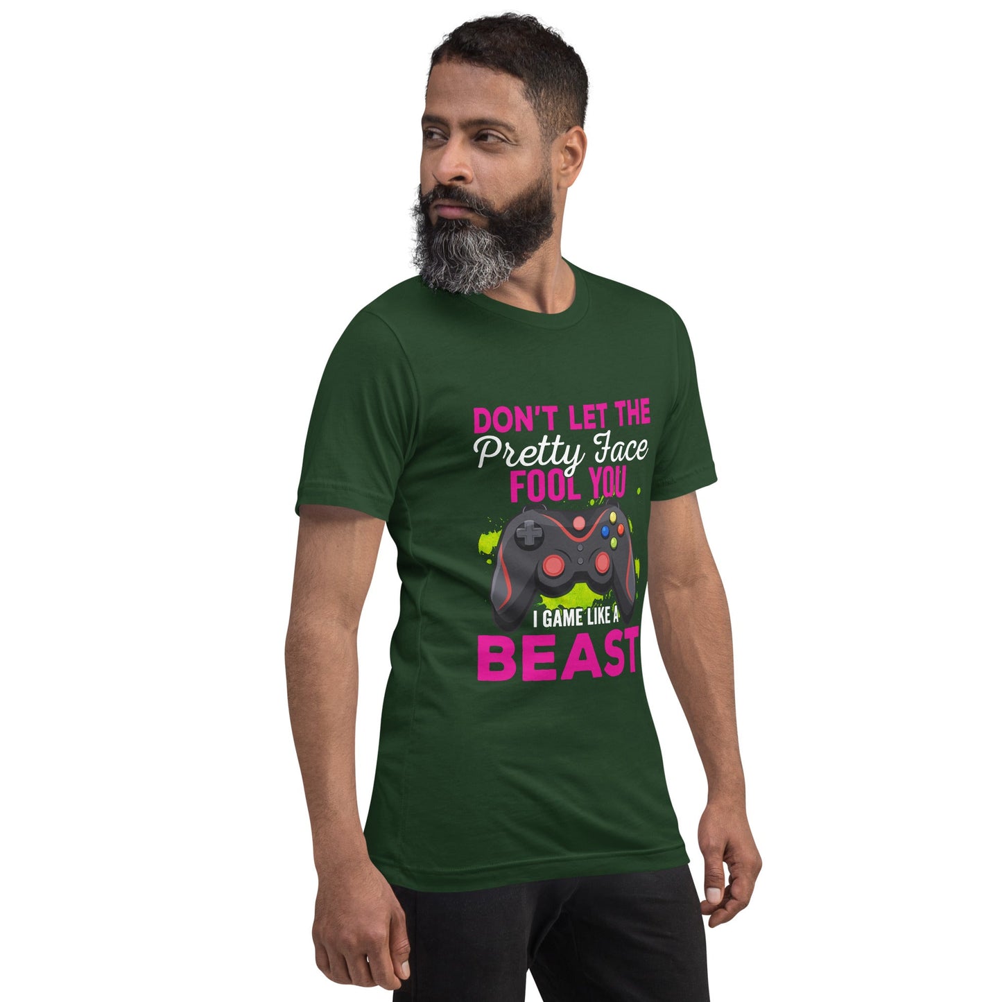 Don't let the pretty face fool you - Unisex t-shirt by DarkByteGear