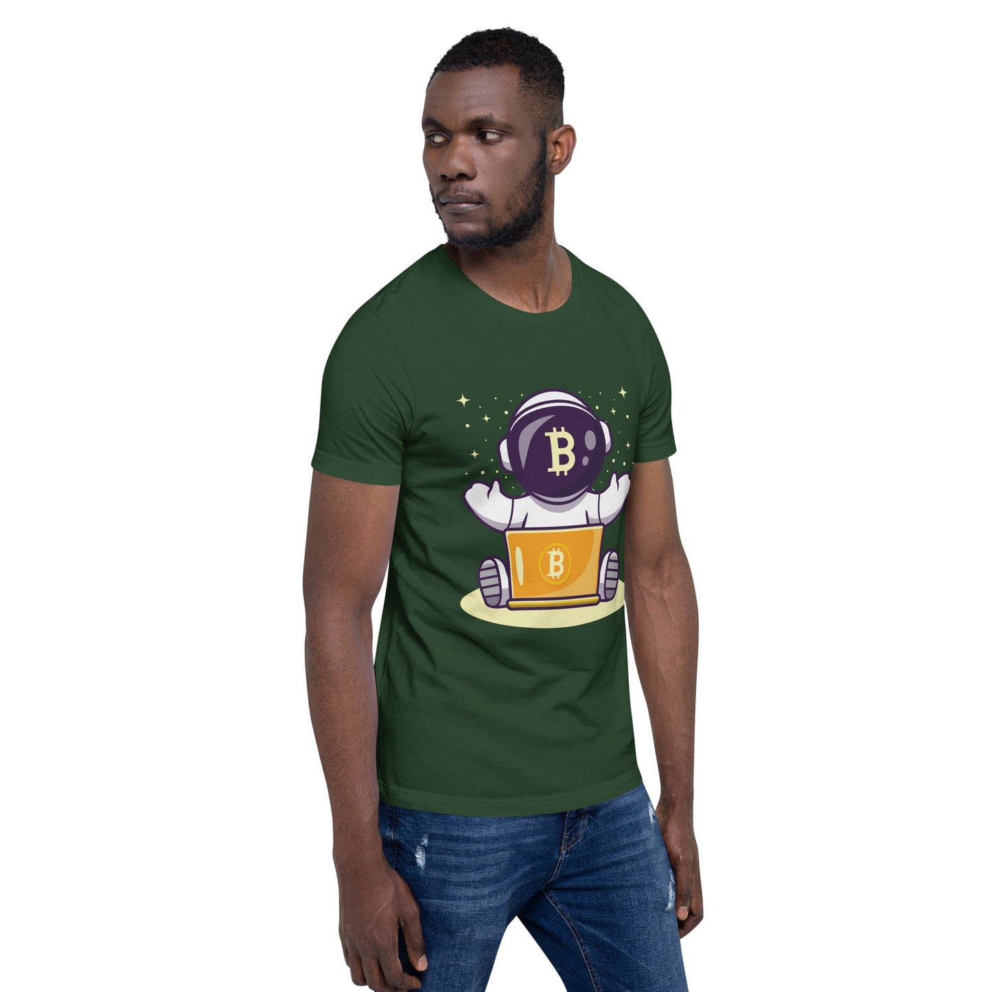 Bitcoin Astronaut - Unisex t-shirt by DarkByteGear