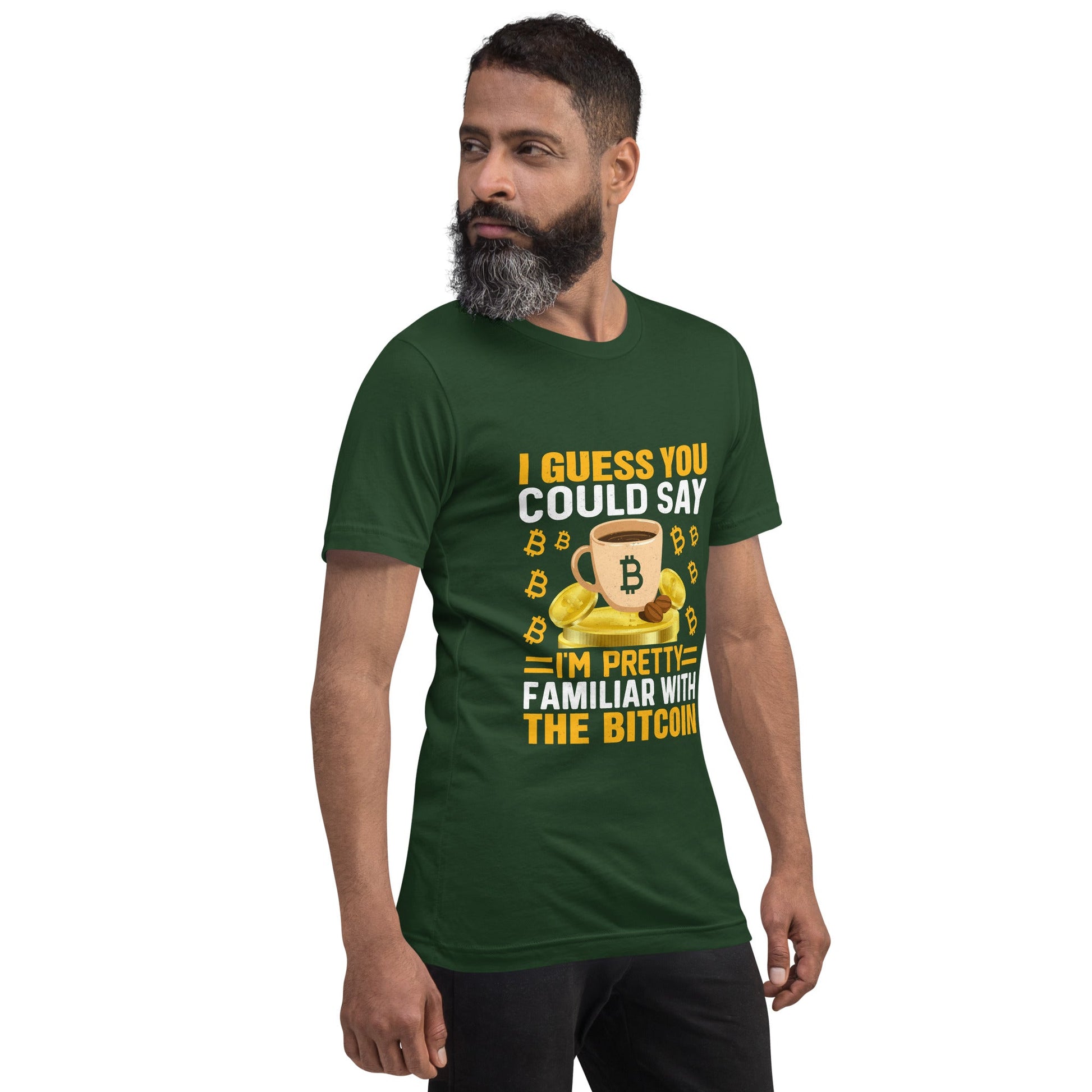 I guess you could say I am pretty familiar with the Bitcoin - Unisex t-shirt by DarkByteGear