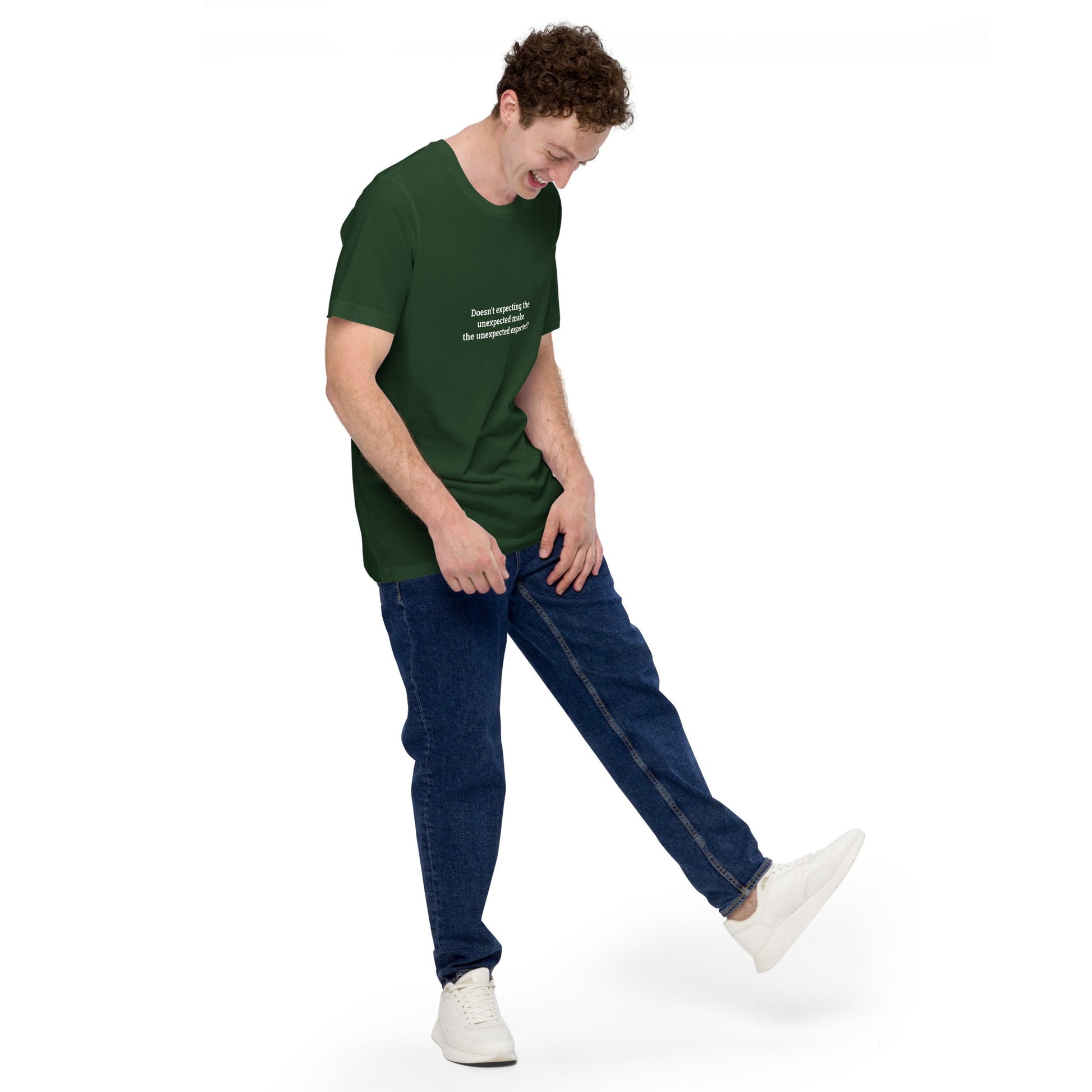 Doesn't expecting the unexpected make the unexpected expected - Unisex t-shirt by DarkByteGear
