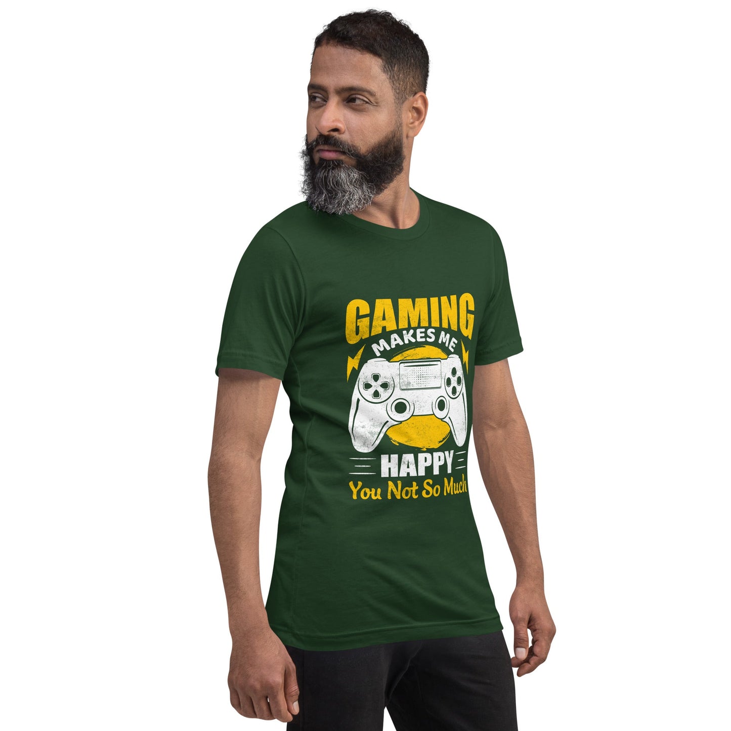 Gaming Makes me Happy (MAHFUZ) - Unisex t-shirt by DarkByteGear