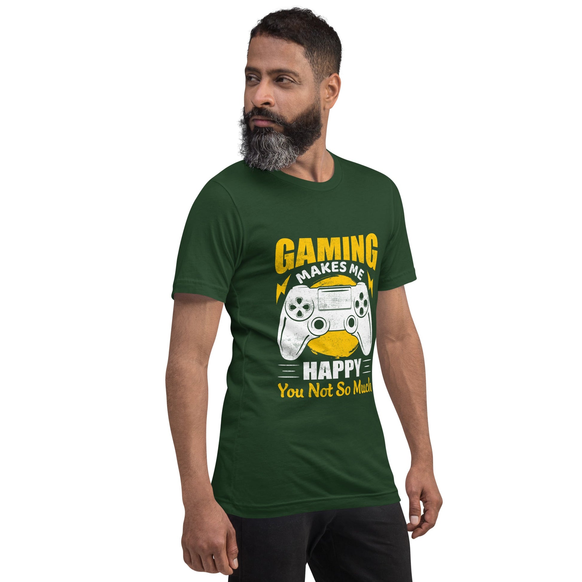 Gaming Makes me Happy (MAHFUZ) - Unisex t-shirt by DarkByteGear