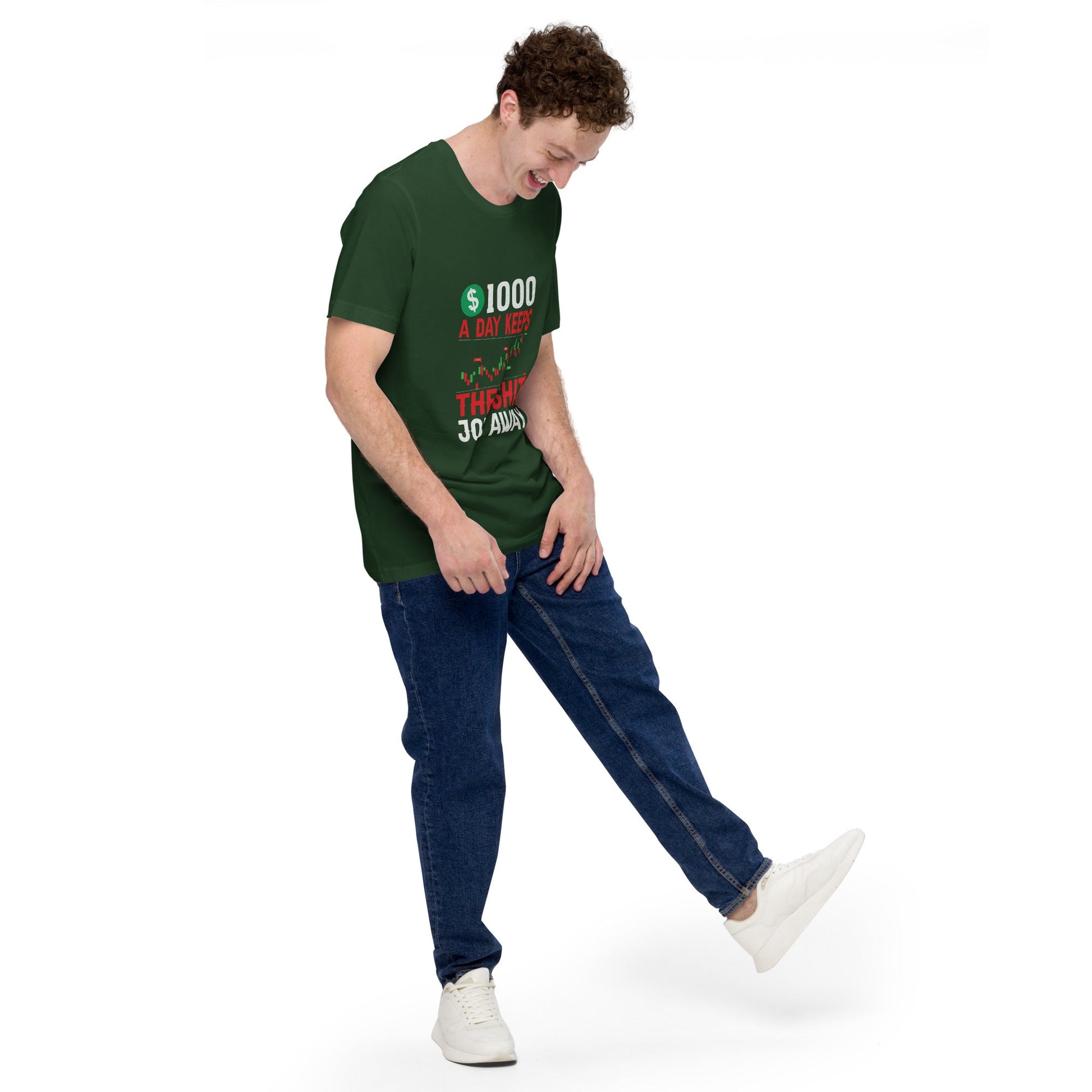 1000 A Day Keeps the Shit Job Away - Unisex t-shirt by DarkByteGear