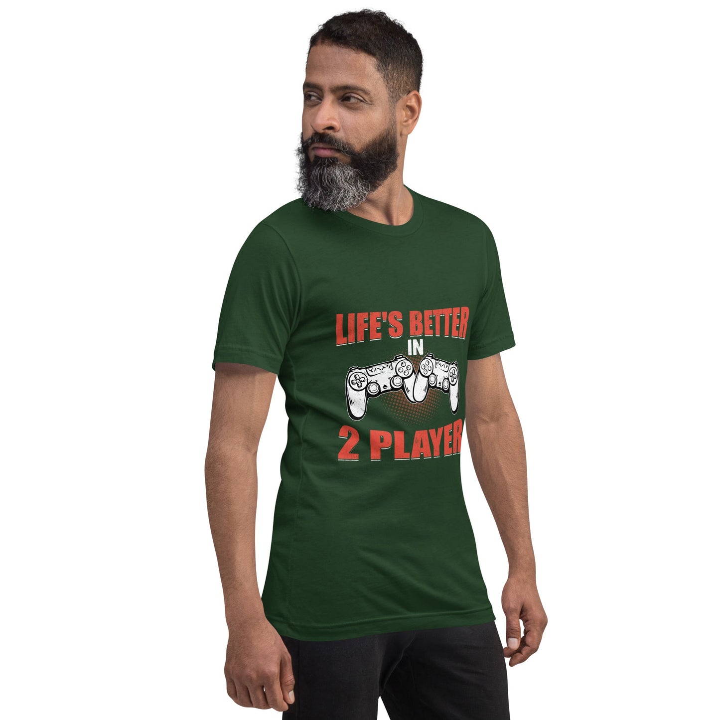 Life's Better in Two Players - Unisex t-shirt by DarkByteGear
