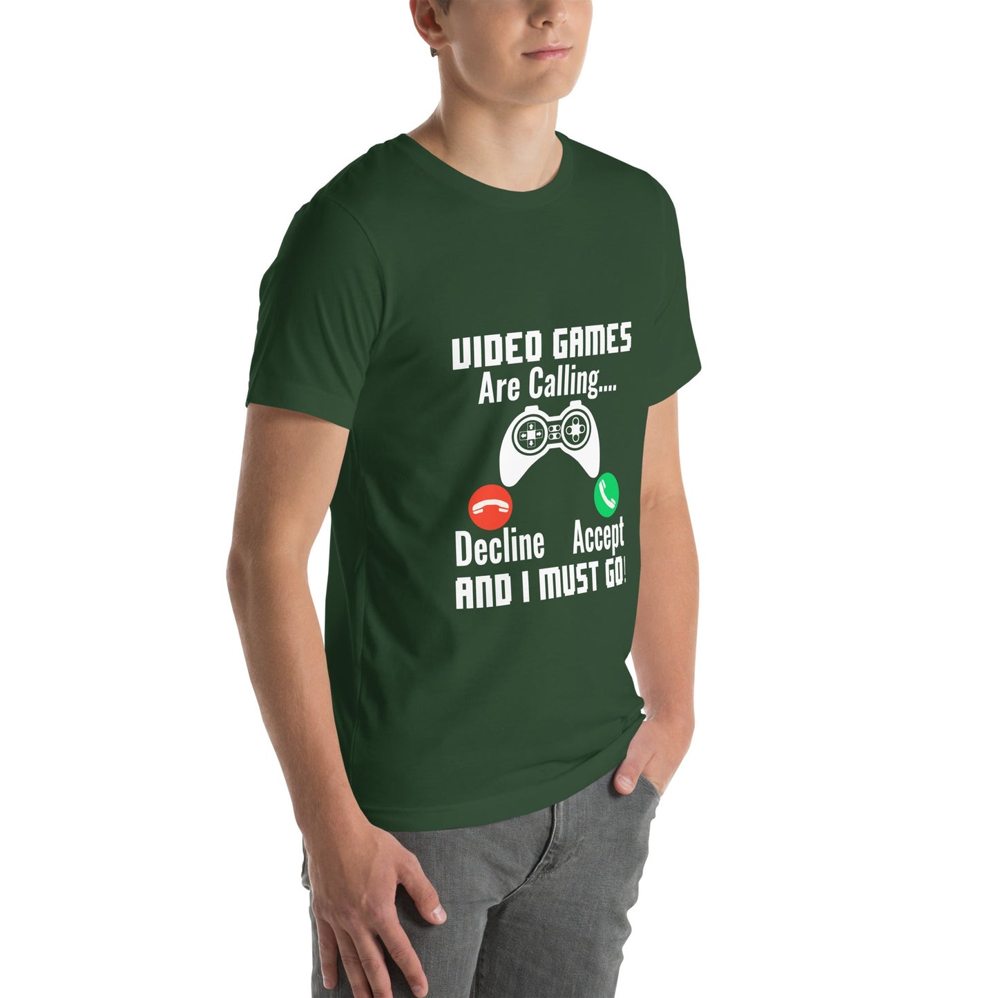 Video Games are Calling and I must Go Rima 18 - Unisex t-shirt by DarkByteGear