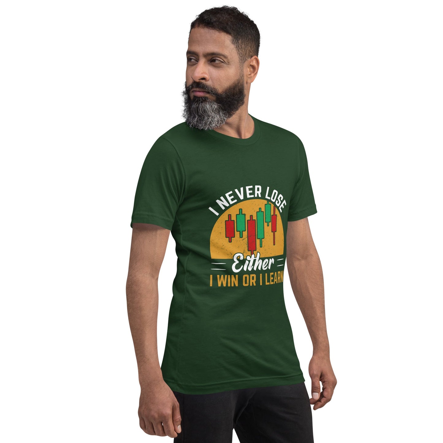 I never Lose: Either I win or I learn V1 - Unisex t-shirt by DarkByteGear