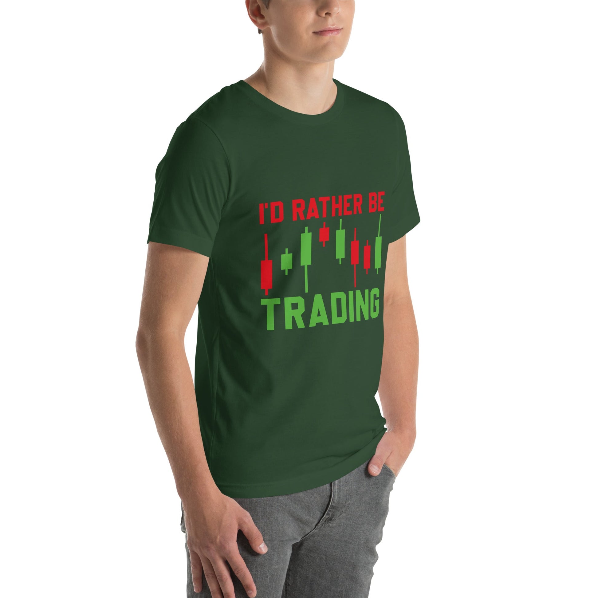 I'd rater be Trading ( Tanvir ) - Unisex t-shirt by DarkByteGear