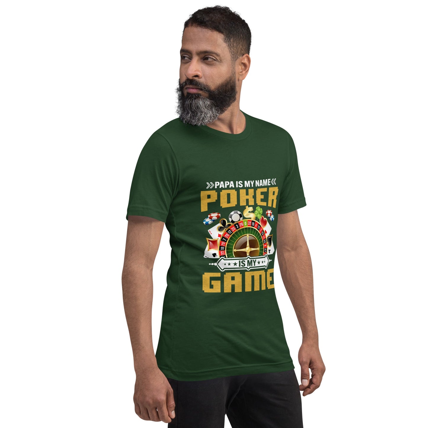 Papa Is my Name; Poker Is my Game - Unisex t-shirt by DarkByteGear
