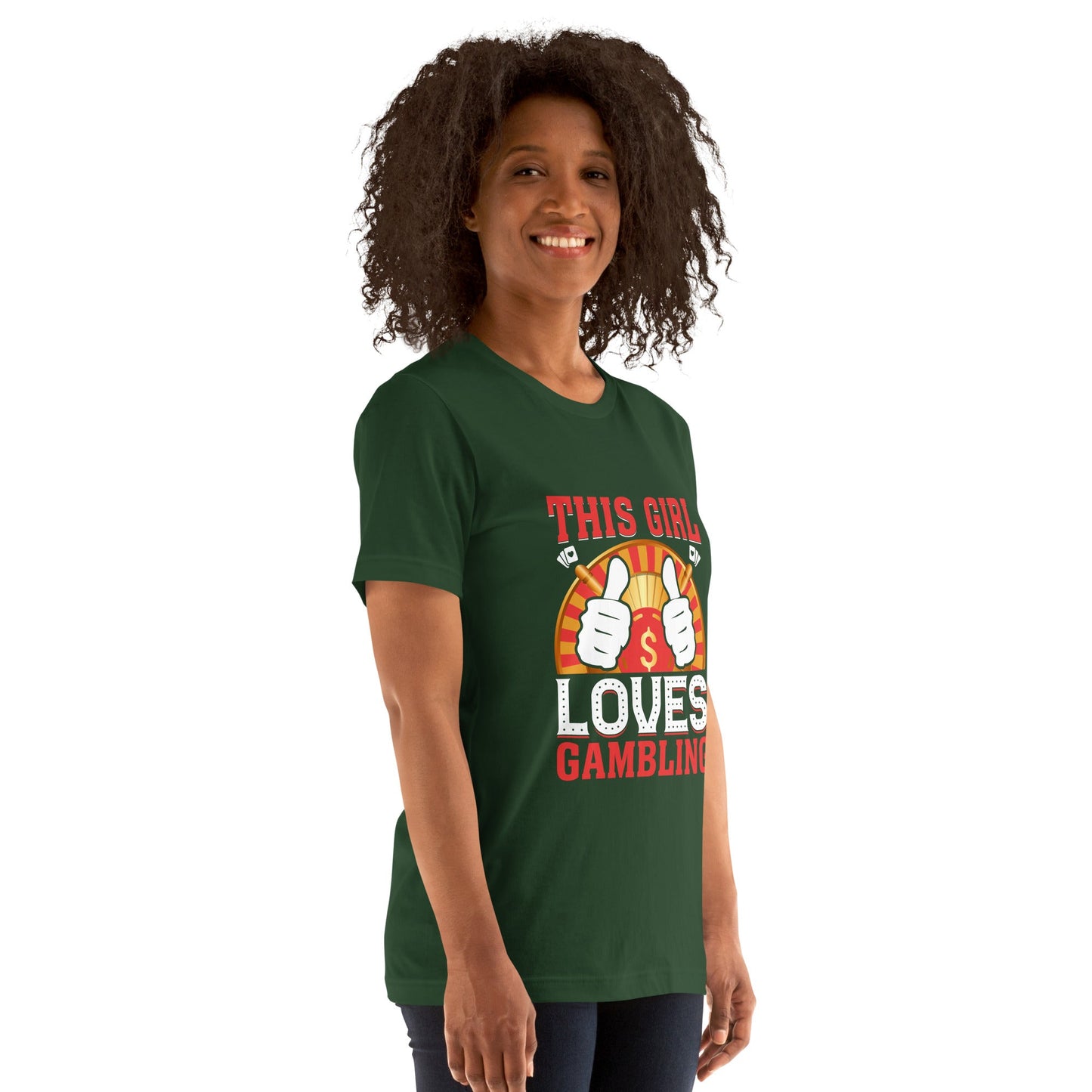 This Girl Loves Gambling - Unisex t-shirt by DarkByteGear