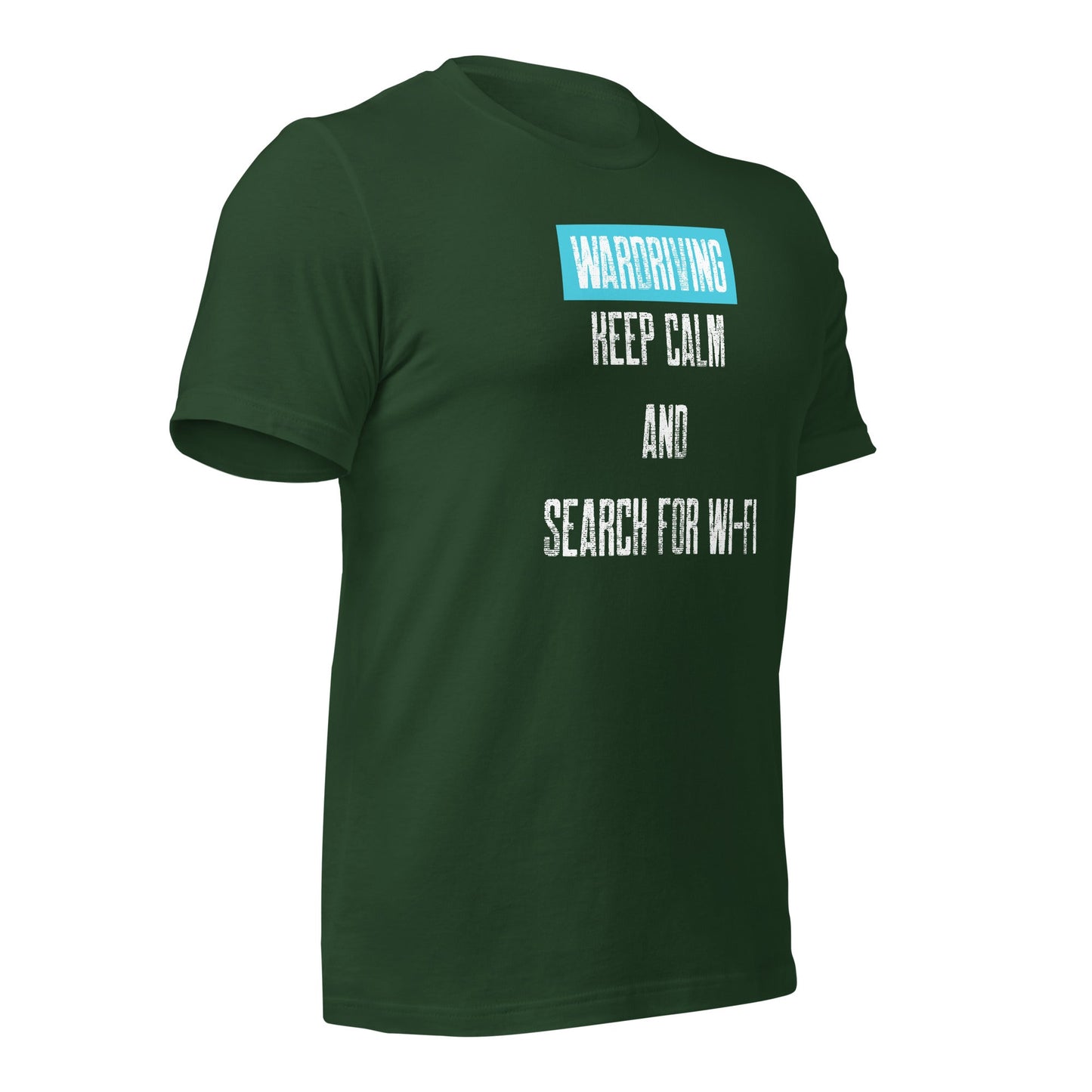 Wardriving Keep calm and search for Wi-Fi - Unisex t-shirt by DarkByteGear