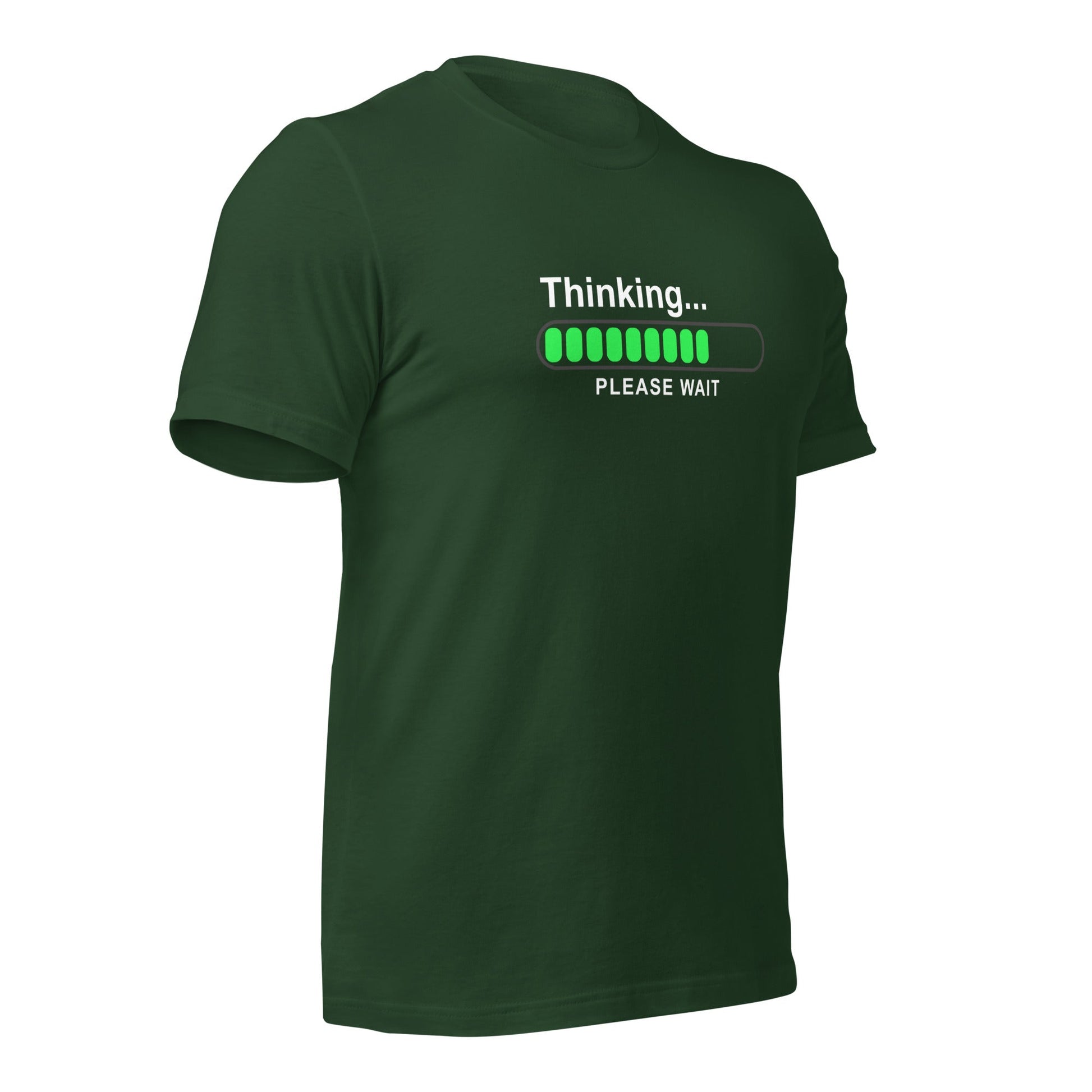 Thinking please wait - Unisex t-shirt by DarkByteGear