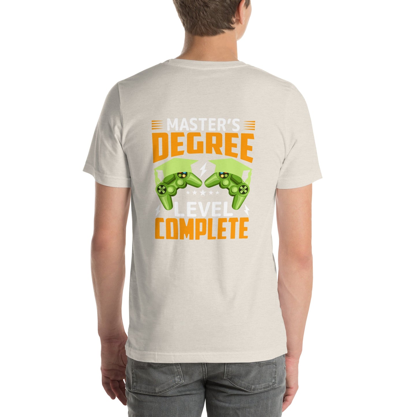Master's Degree Level Complete - Unisex t-shirt ( Back Print ) by DarkByteGear