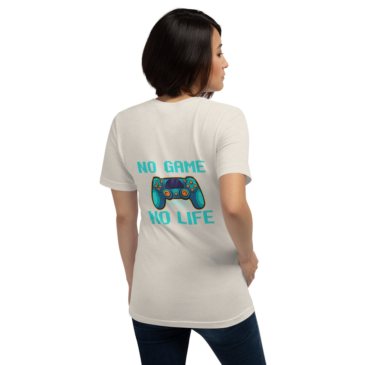 No Game; No Life - Unisex t-shirt ( Back Print ) by DarkByteGear