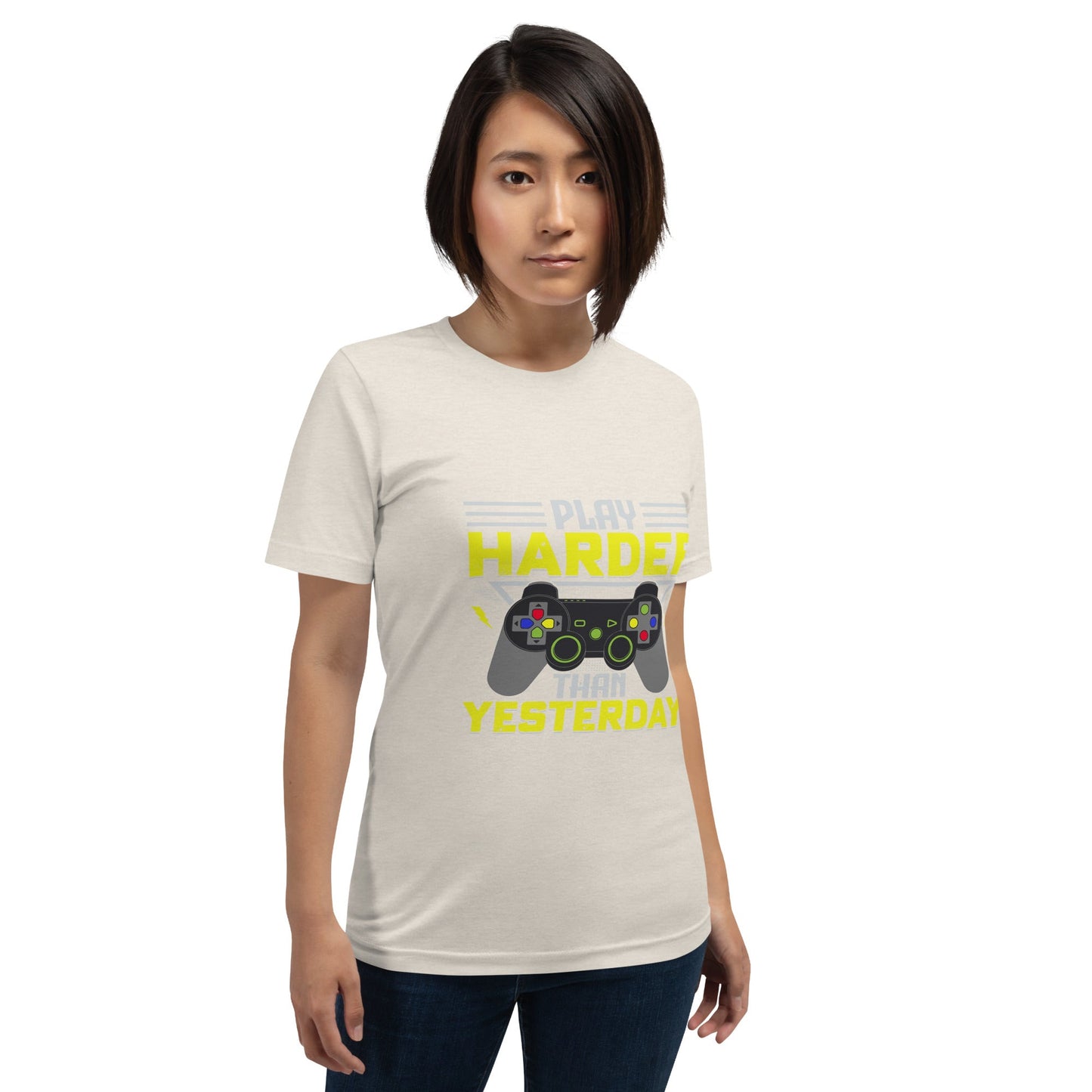 Play harder than Yesterday - Unisex t-shirt by DarkByteGear