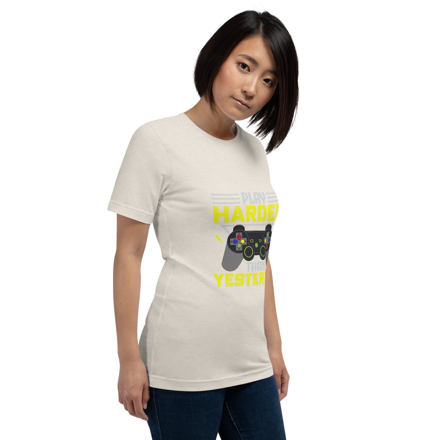 Play harder than Yesterday - Unisex t-shirt by DarkByteGear
