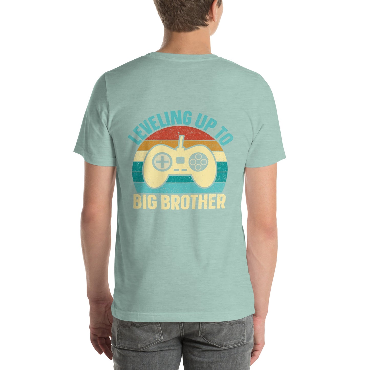 Levelling up to Big Brother V2 in Darker Shade - Unisex t-shirt ( Back Print ) by DarkByteGear