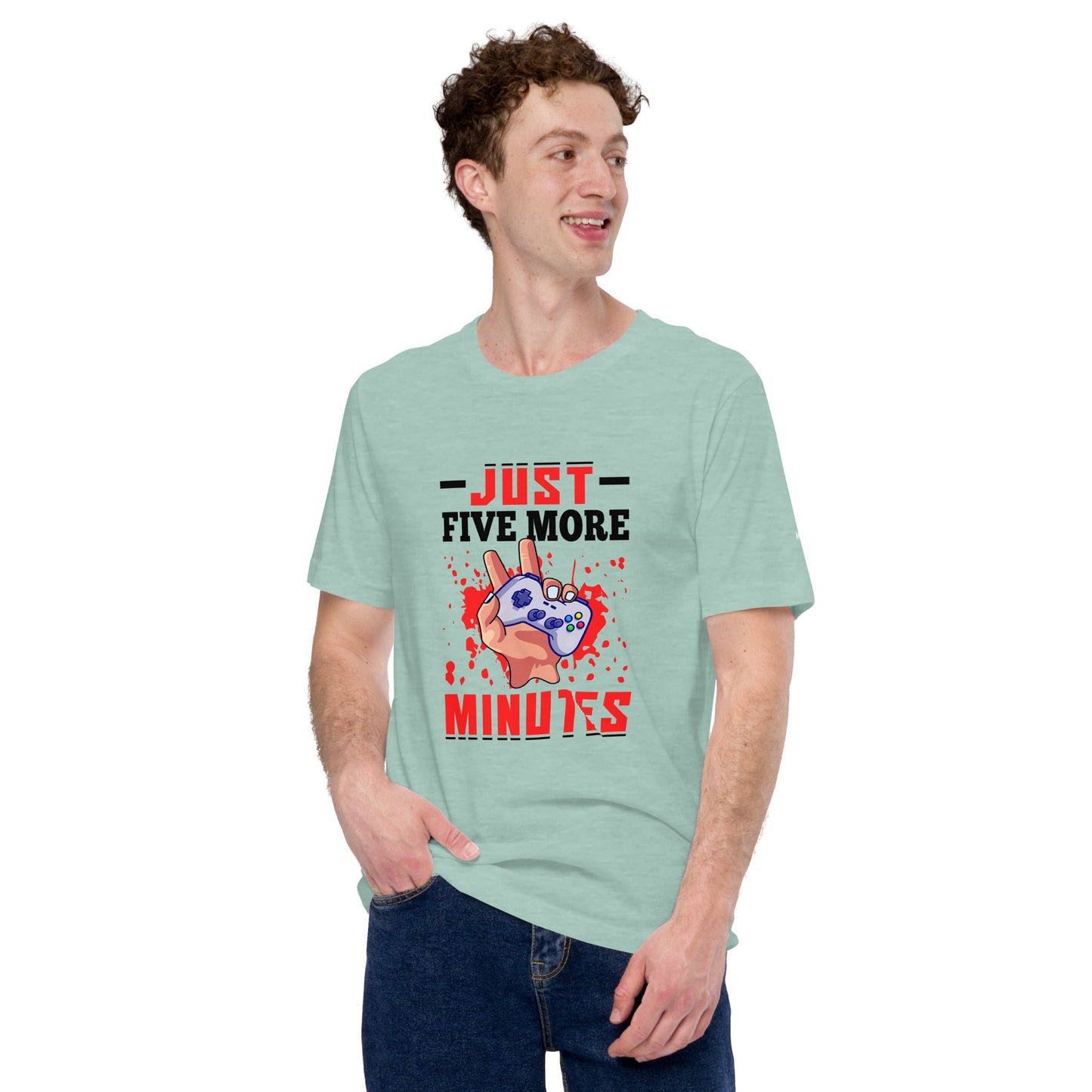 Just 5 more Minutes Rima in Dark Text - Unisex t-shirt by DarkByteGear