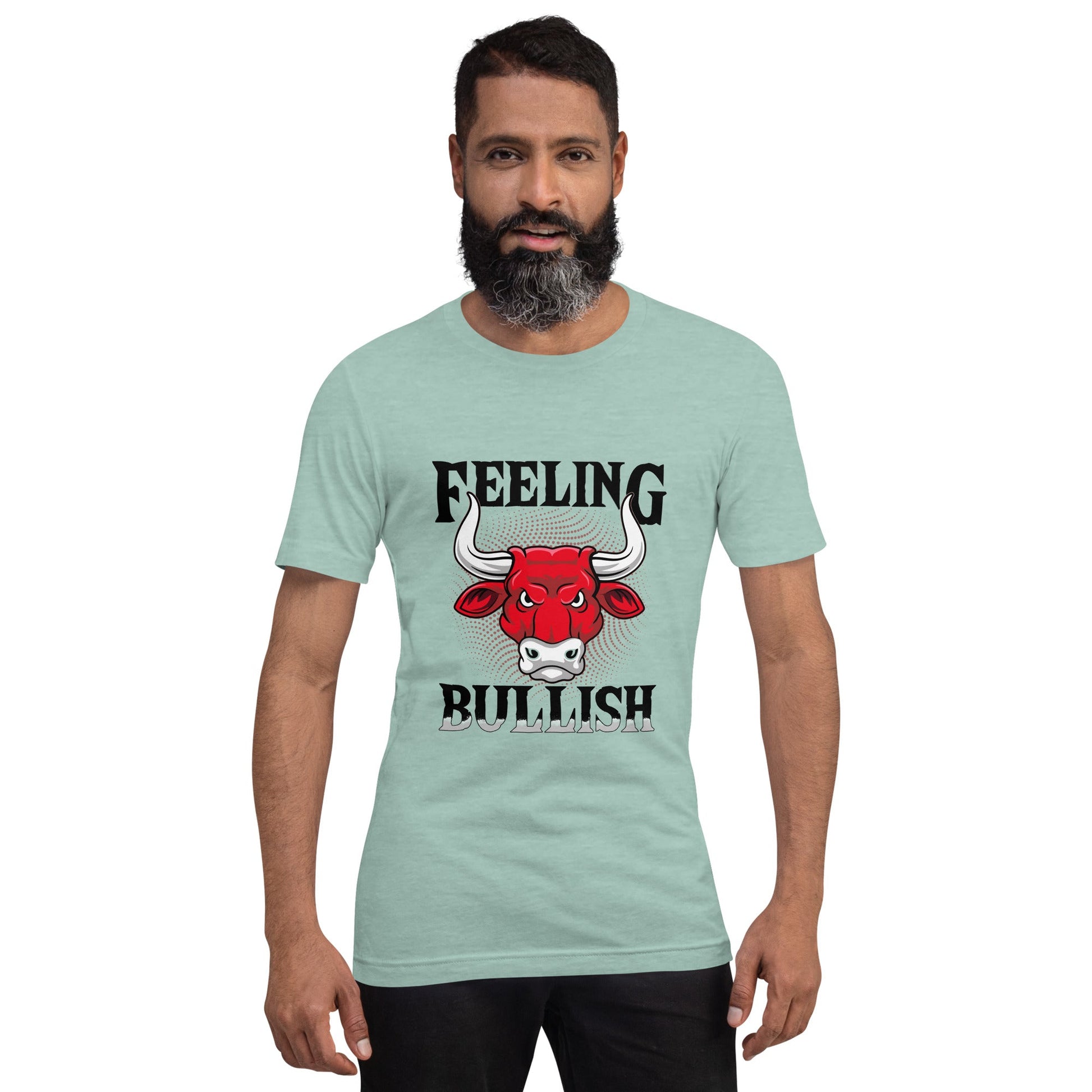 Feeling Bullish in Dark Text - Unisex t-shirt by DarkByteGear