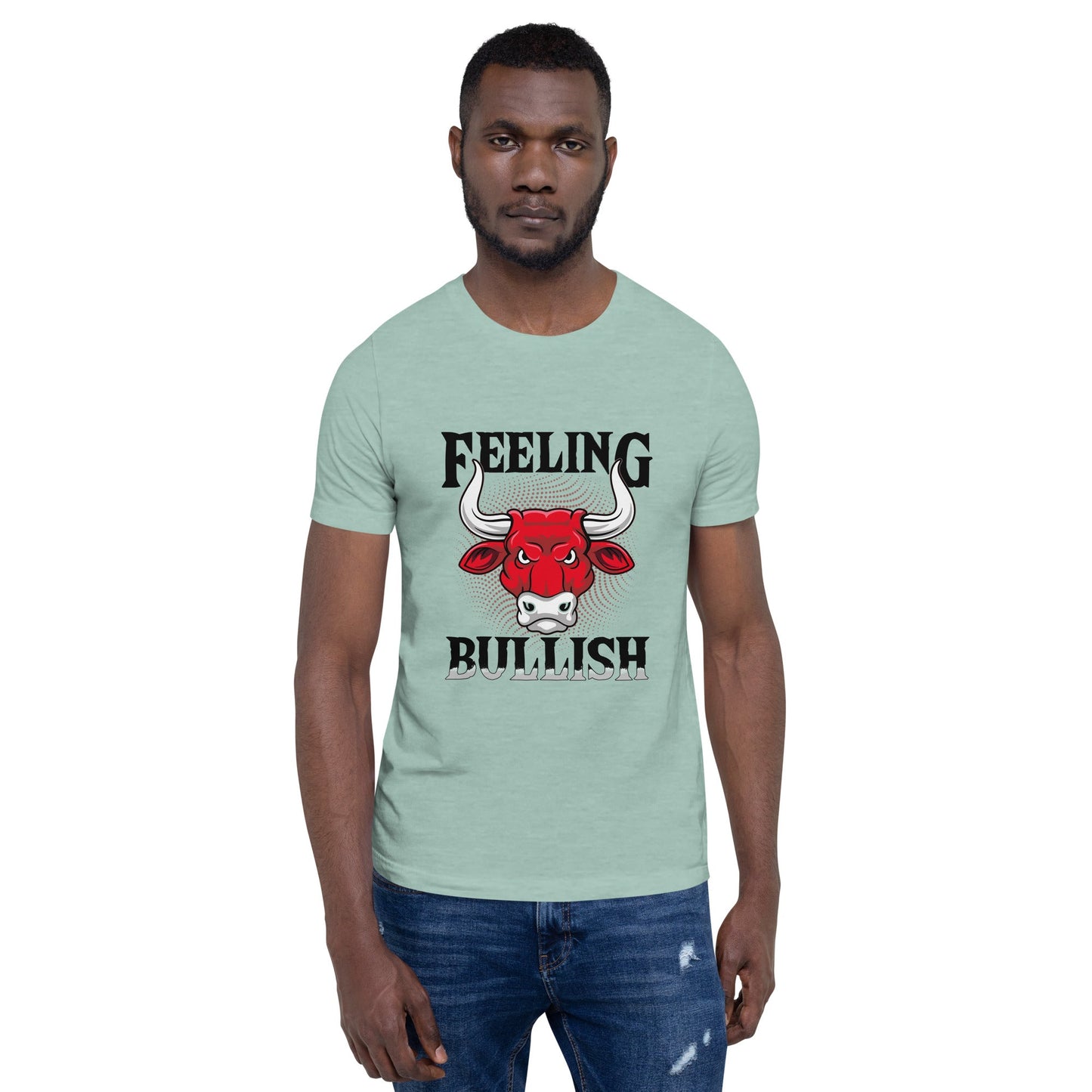 Feeling Bullish in Dark Text - Unisex t-shirt by DarkByteGear