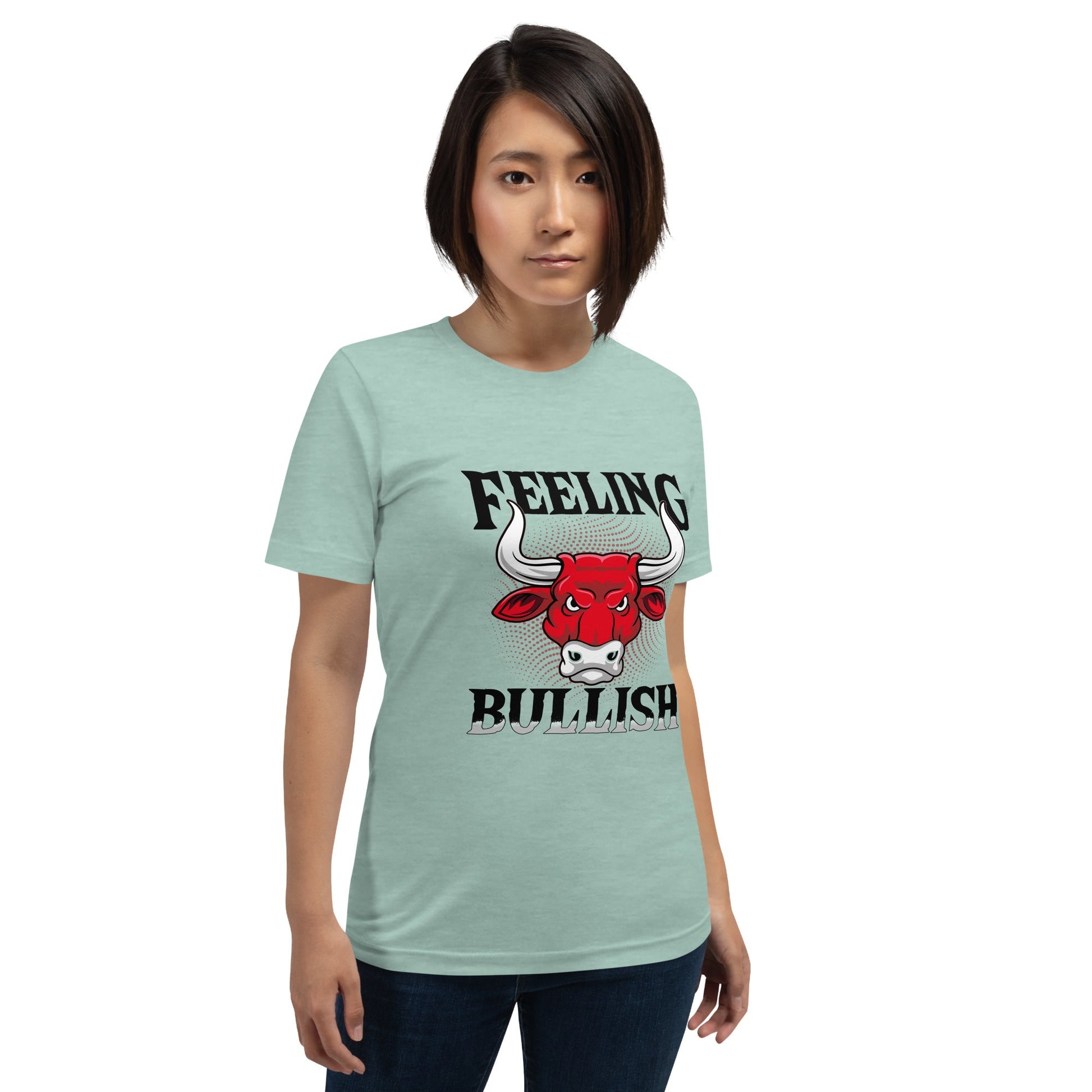 Feeling Bullish in Dark Text - Unisex t-shirt by DarkByteGear