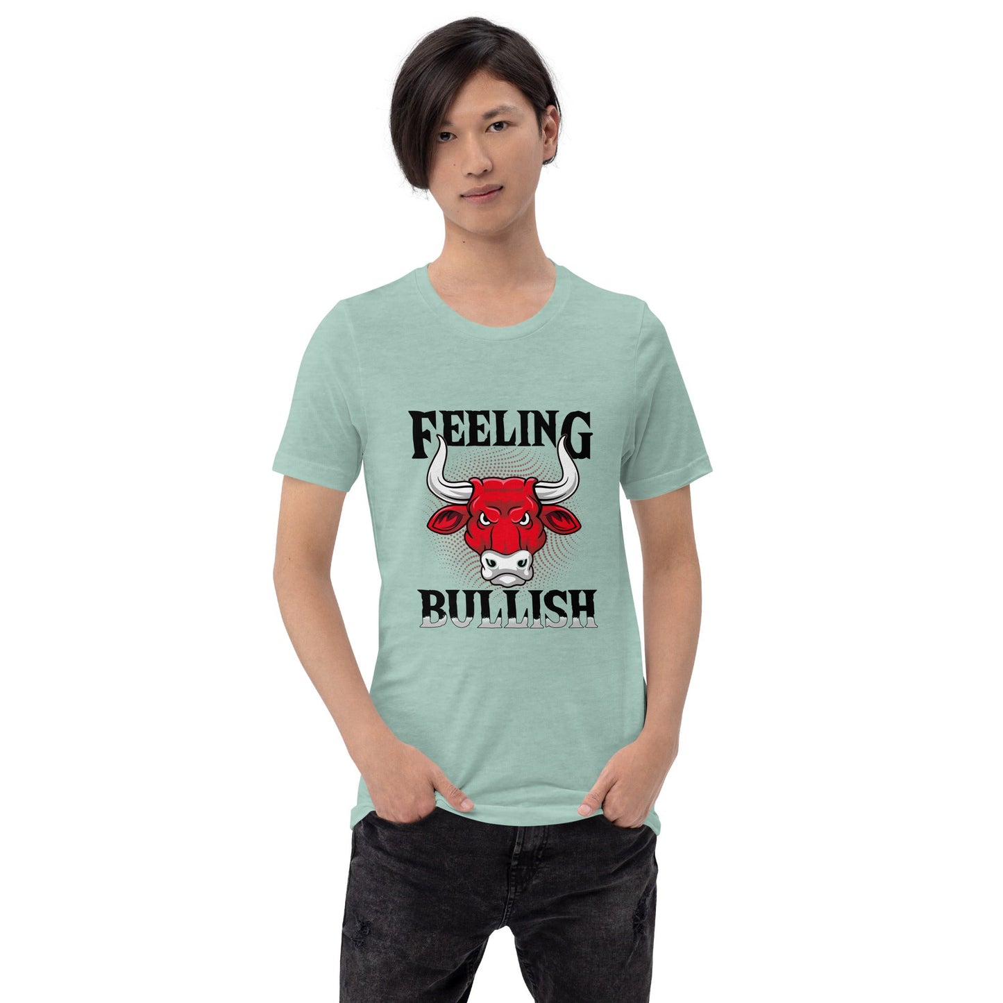 Feeling Bullish in Dark Text - Unisex t-shirt by DarkByteGear
