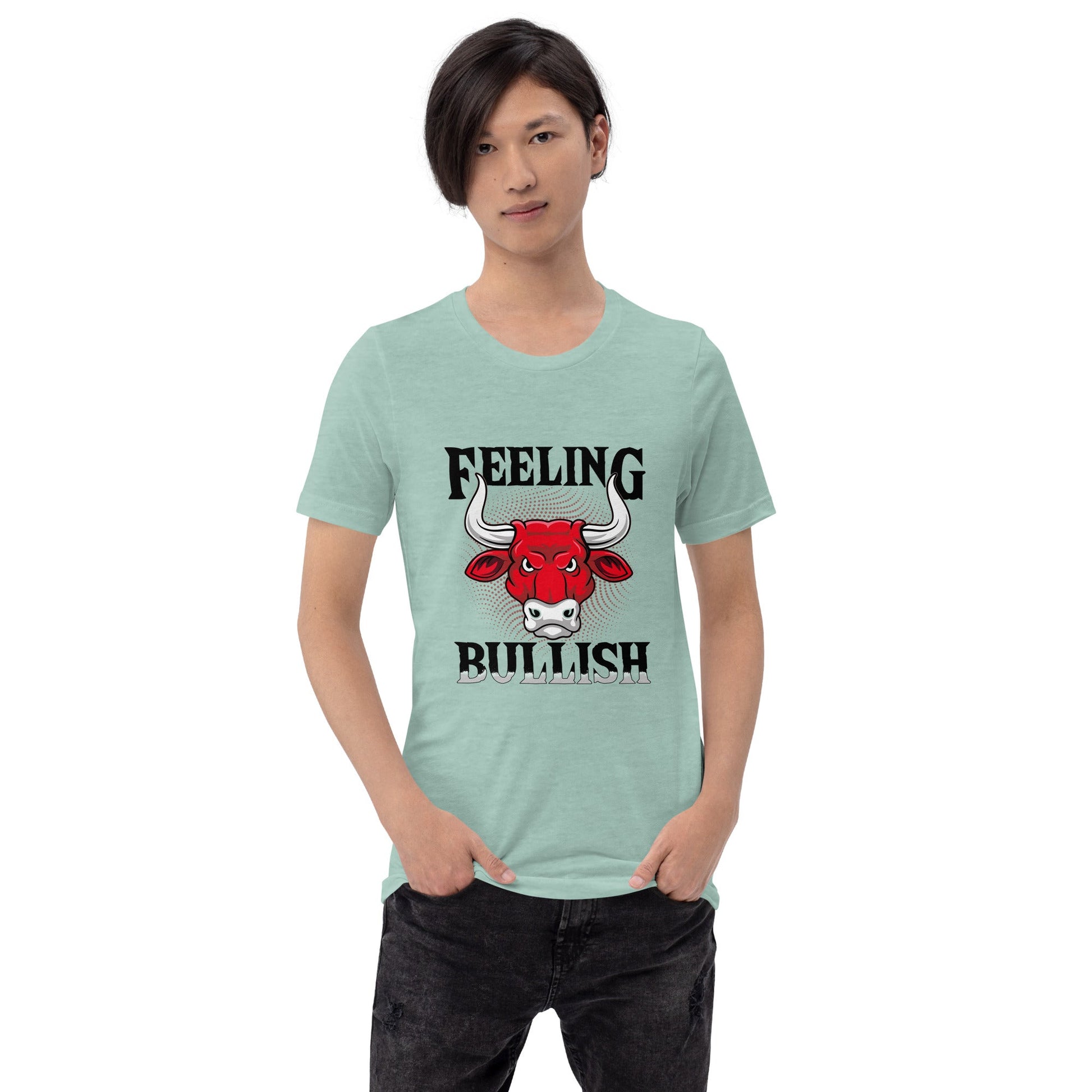 Feeling Bullish in Dark Text - Unisex t-shirt by DarkByteGear