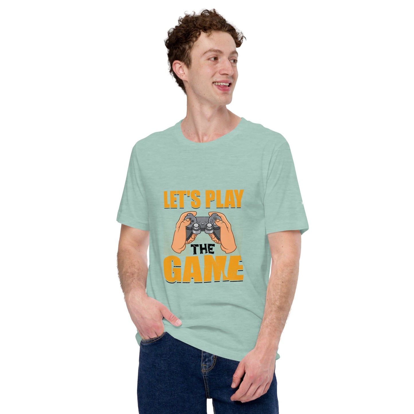 Let's Play the Game in Dark Text - Unisex t-shirt by DarkByteGear