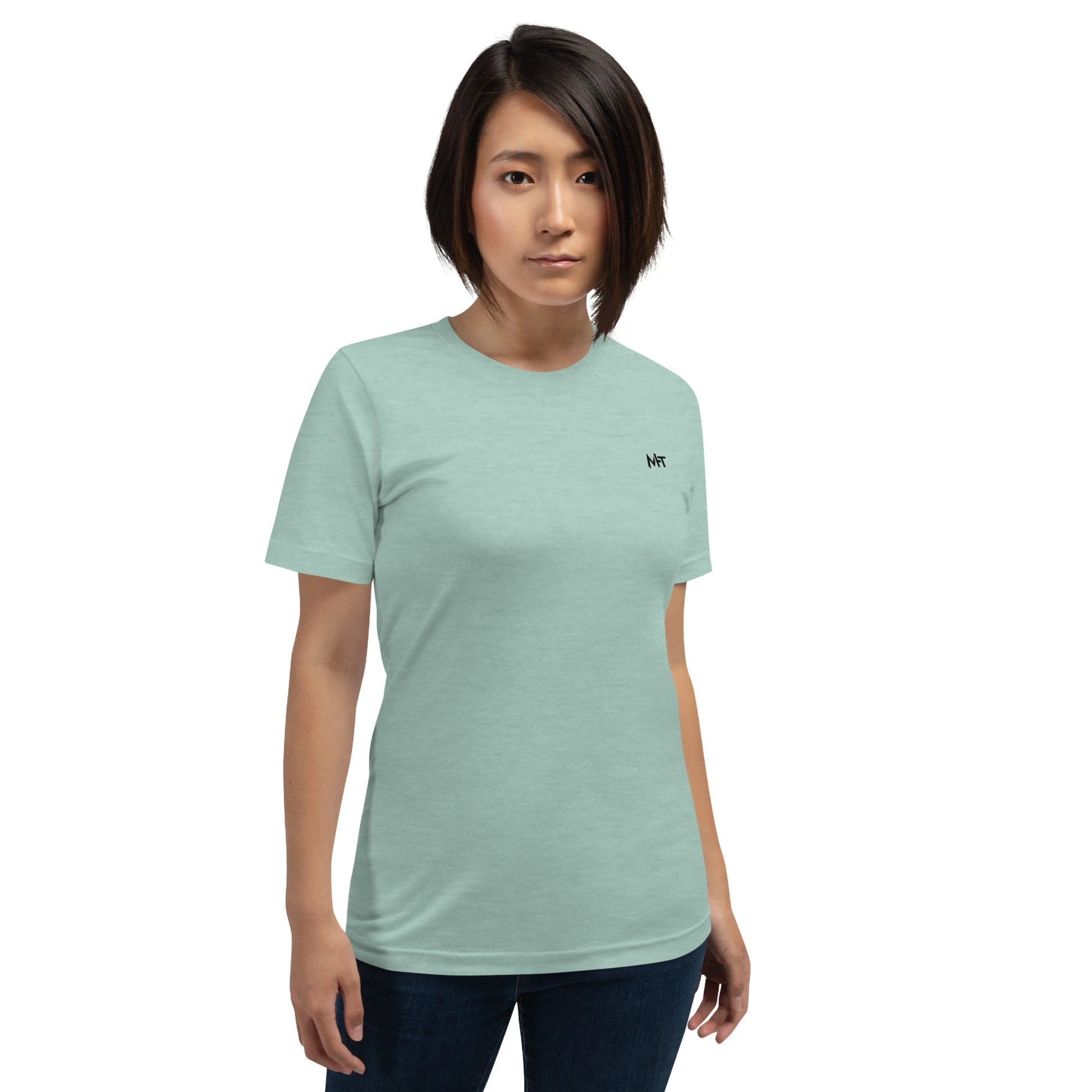 Levelling up to Big Sister for light color - Unisex t-shirt ( Back Print ) by DarkByteGear