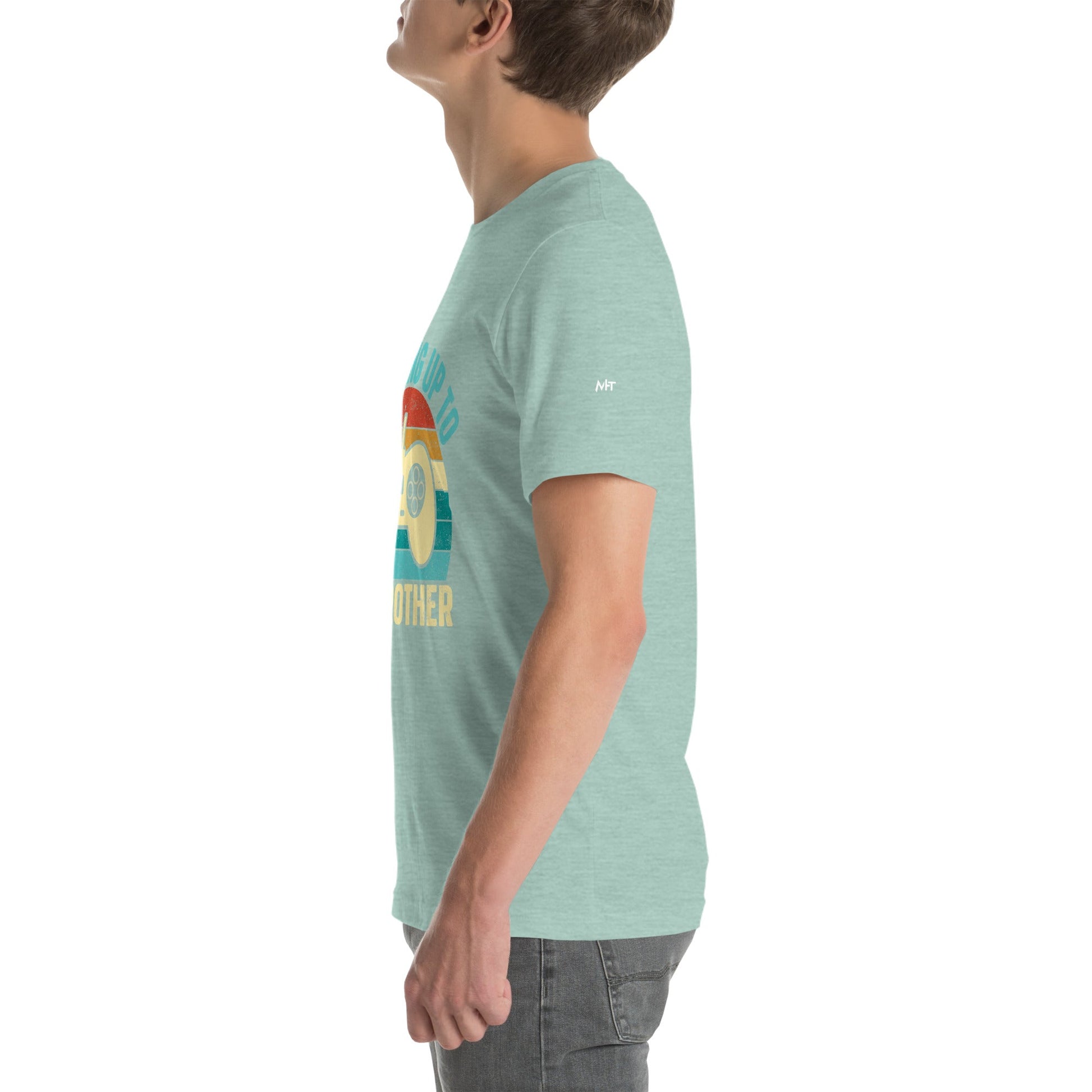 Levelling up to Big Brother V2 in Darker Shade - Unisex t-shirt by DarkByteGear