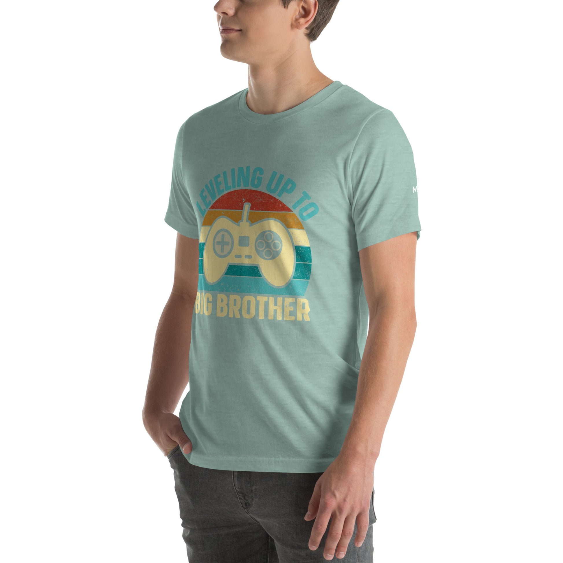Levelling up to Big Brother V2 in Darker Shade - Unisex t-shirt by DarkByteGear