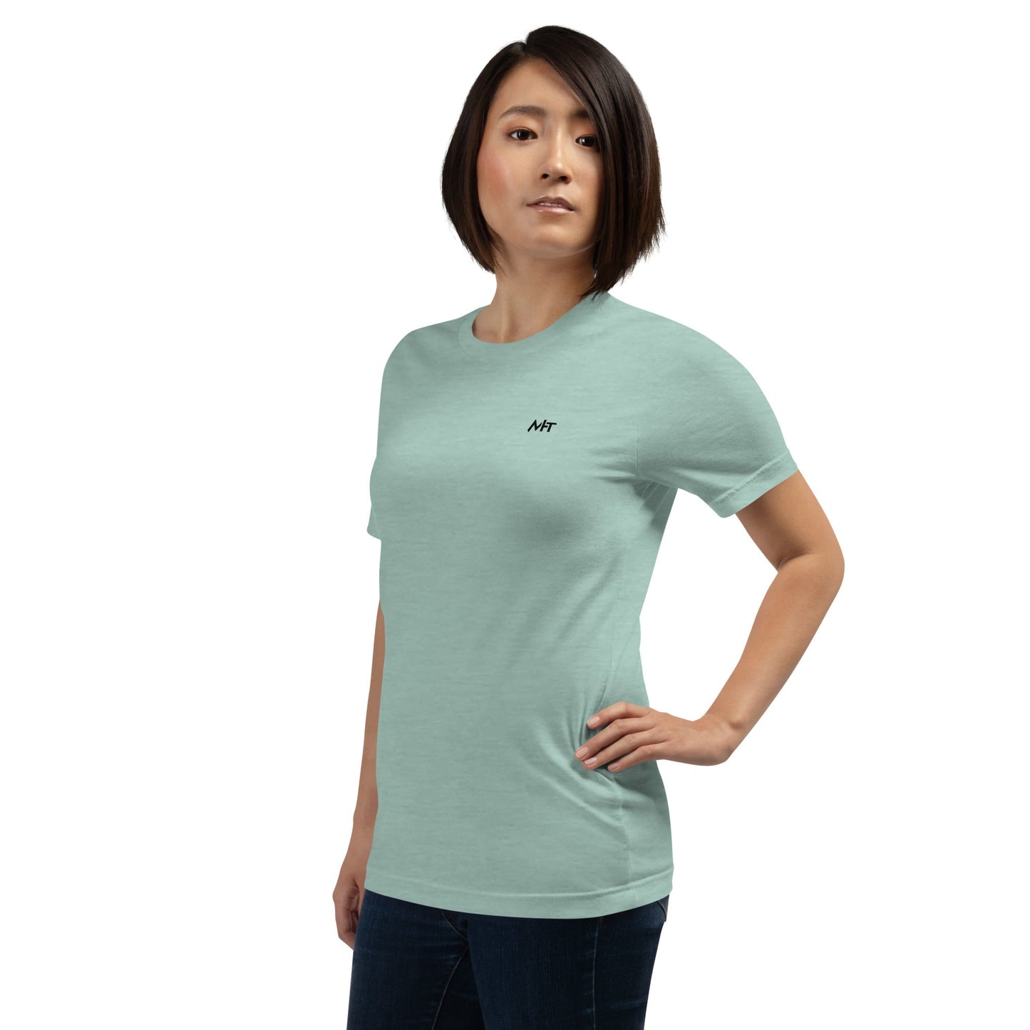 Levelling up to Big Sister for light color - Unisex t-shirt ( Back Print ) by DarkByteGear