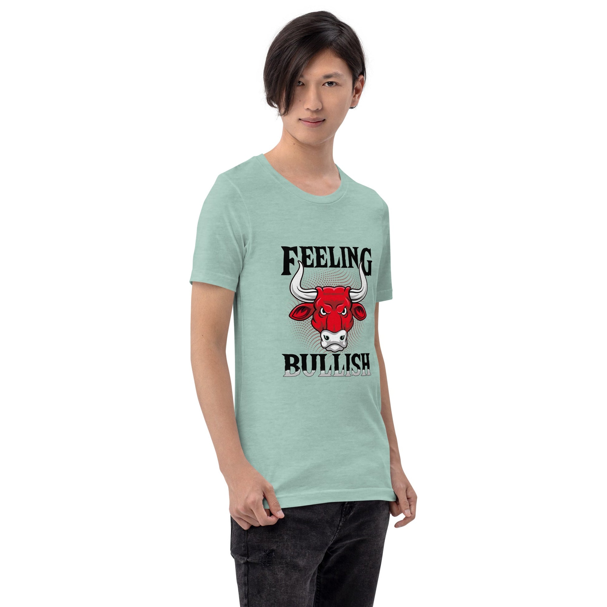 Feeling Bullish in Dark Text - Unisex t-shirt by DarkByteGear