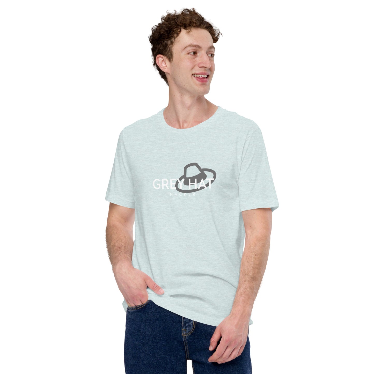Grey Hat Hacker - Short-Sleeve Unisex T-Shirt by DarkByteGear