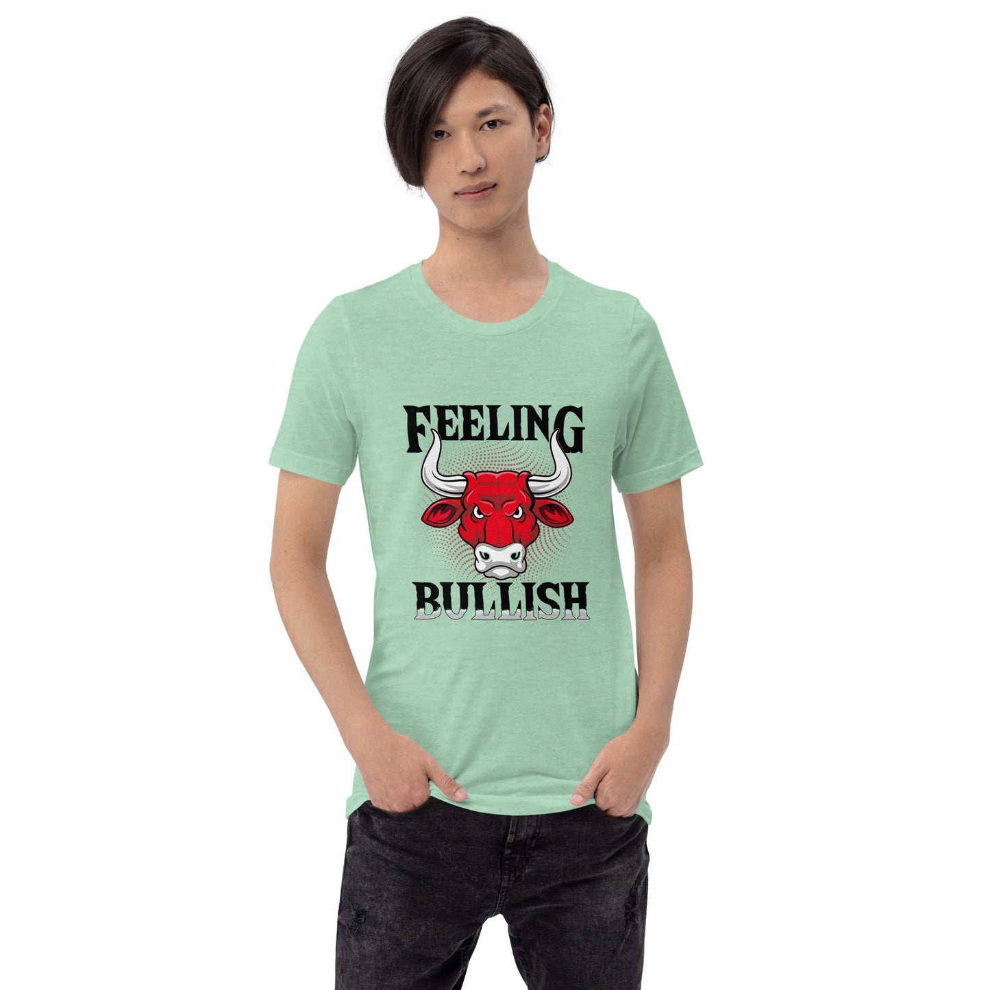 Feeling Bullish in Dark Text - Unisex t-shirt by DarkByteGear