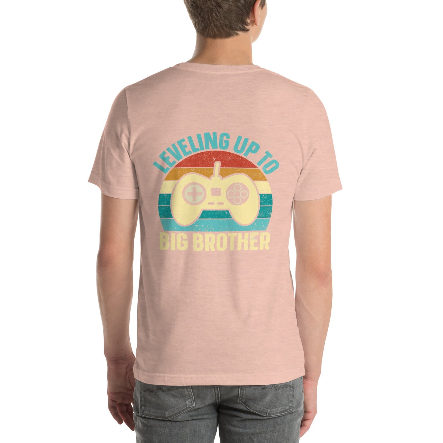 Levelling up to Big Brother V2 in Darker Shade - Unisex t-shirt ( Back Print ) by DarkByteGear