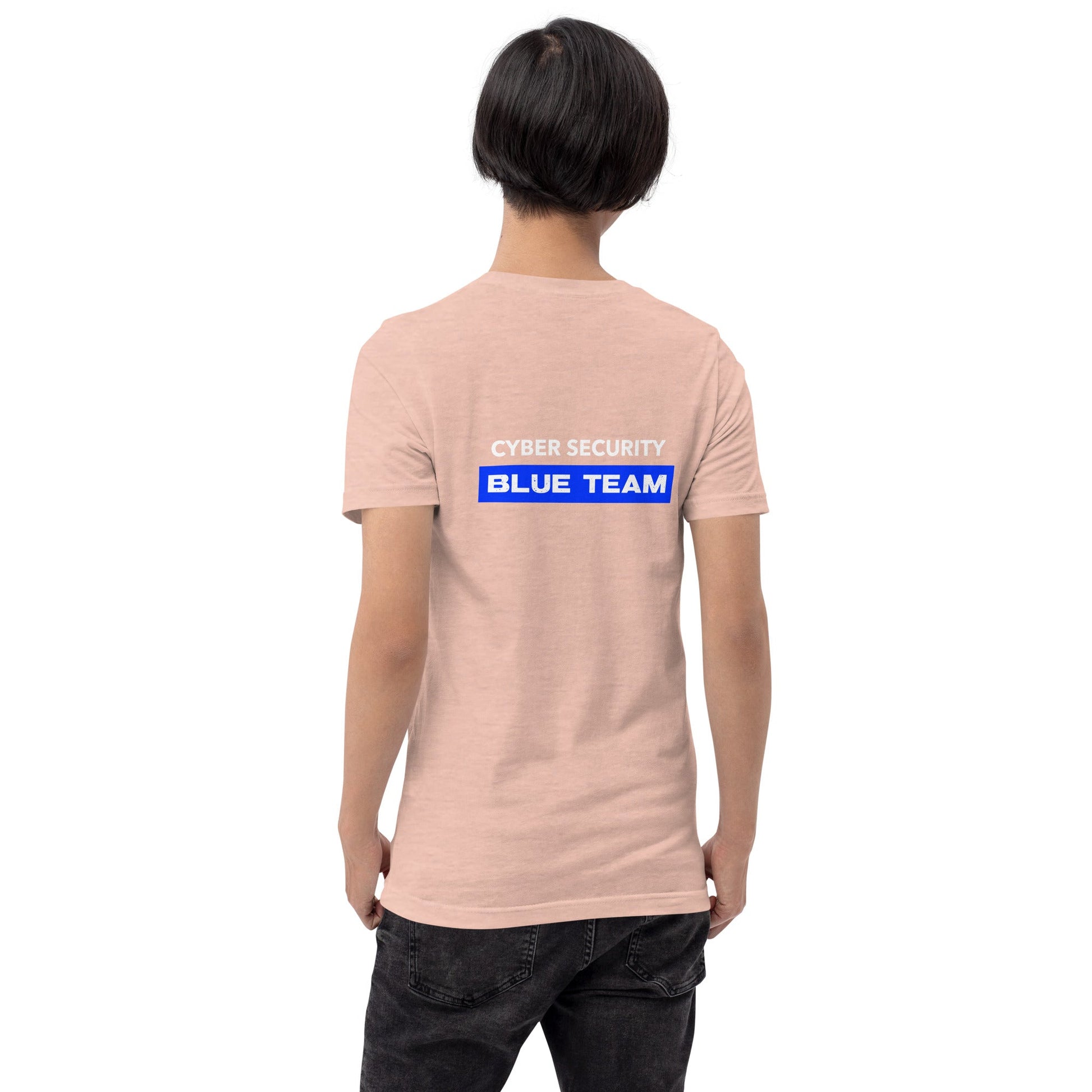 Cyber Security Blue Team V9 - Unisex t-shirt ( Back Print ) by DarkByteGear