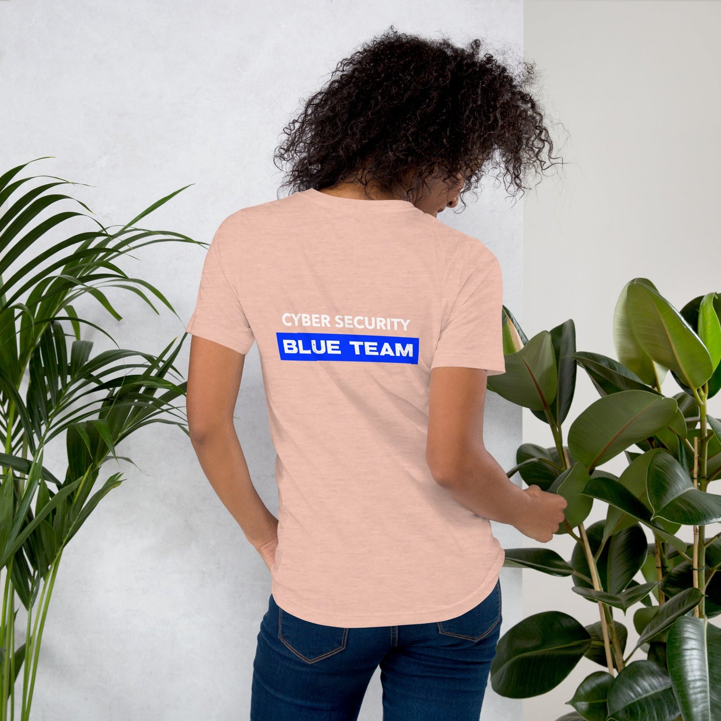 Cyber Security Blue Team V9 - Unisex t-shirt ( Back Print ) by DarkByteGear
