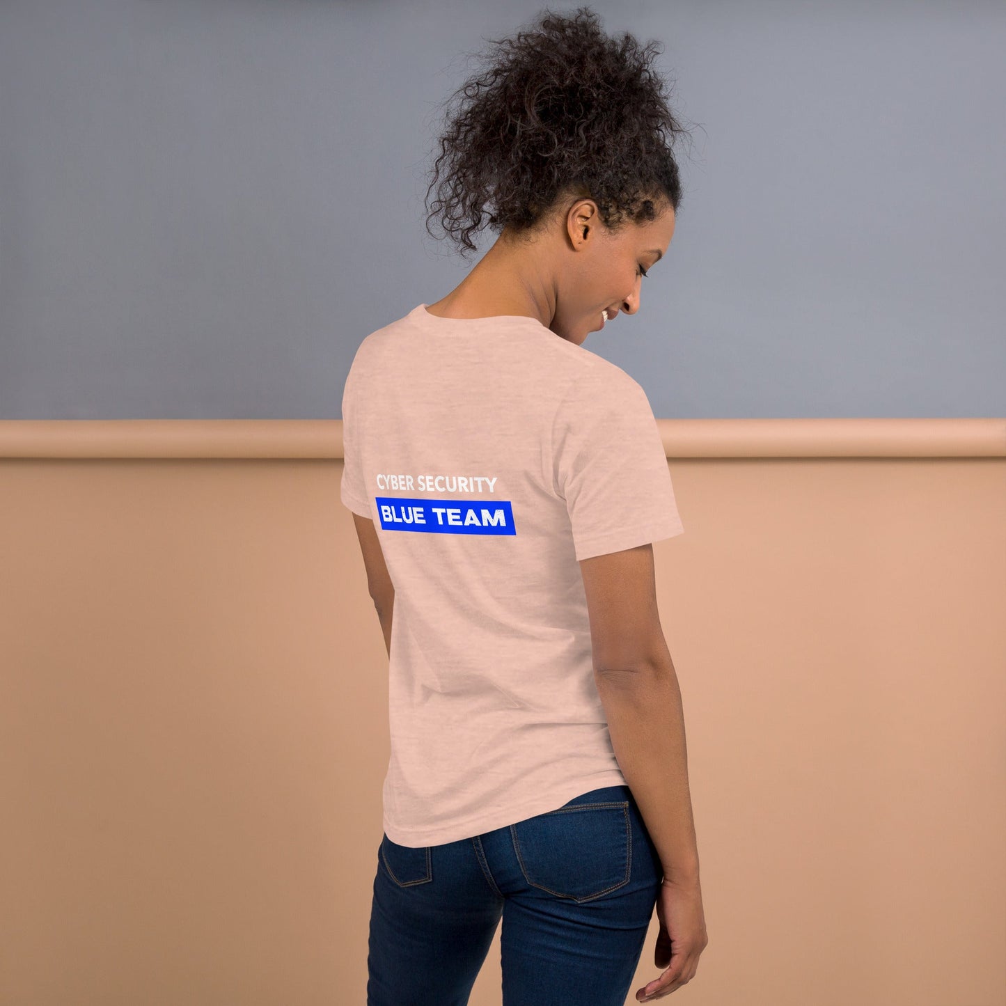 Cyber Security Blue Team V9 - Unisex t-shirt ( Back Print ) by DarkByteGear