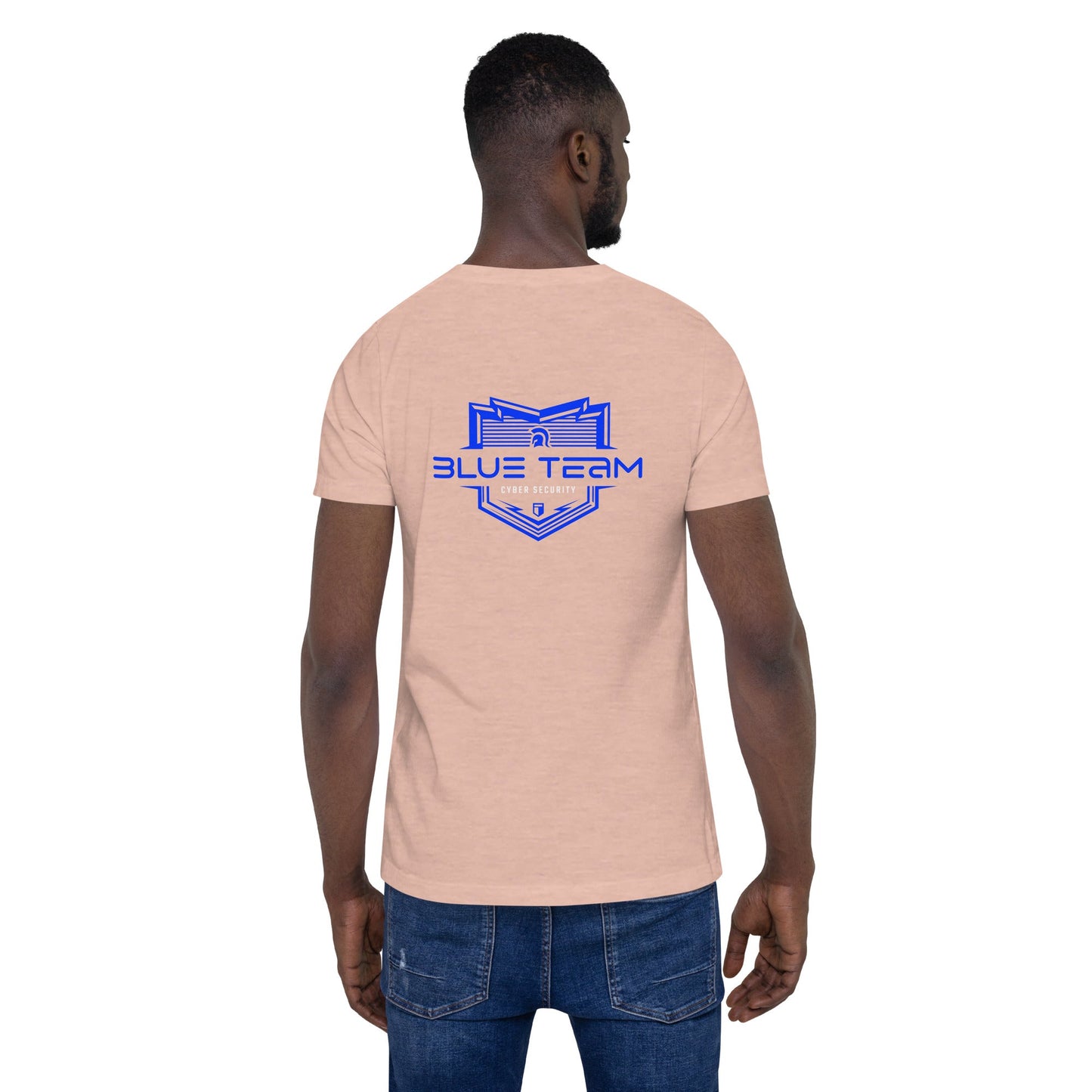 Cyber Security Blue Team V15 - Unisex t-shirt ( Back Print ) by DarkByteGear