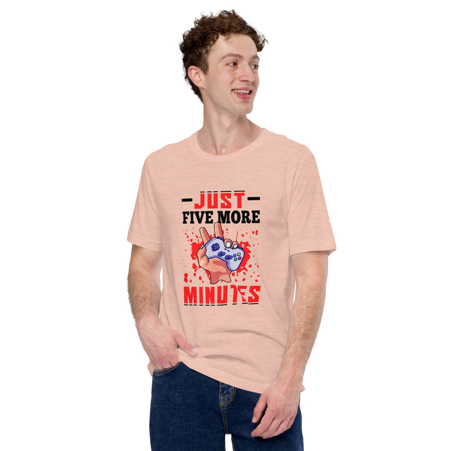 Just 5 more Minutes Rima in Dark Text - Unisex t-shirt by DarkByteGear