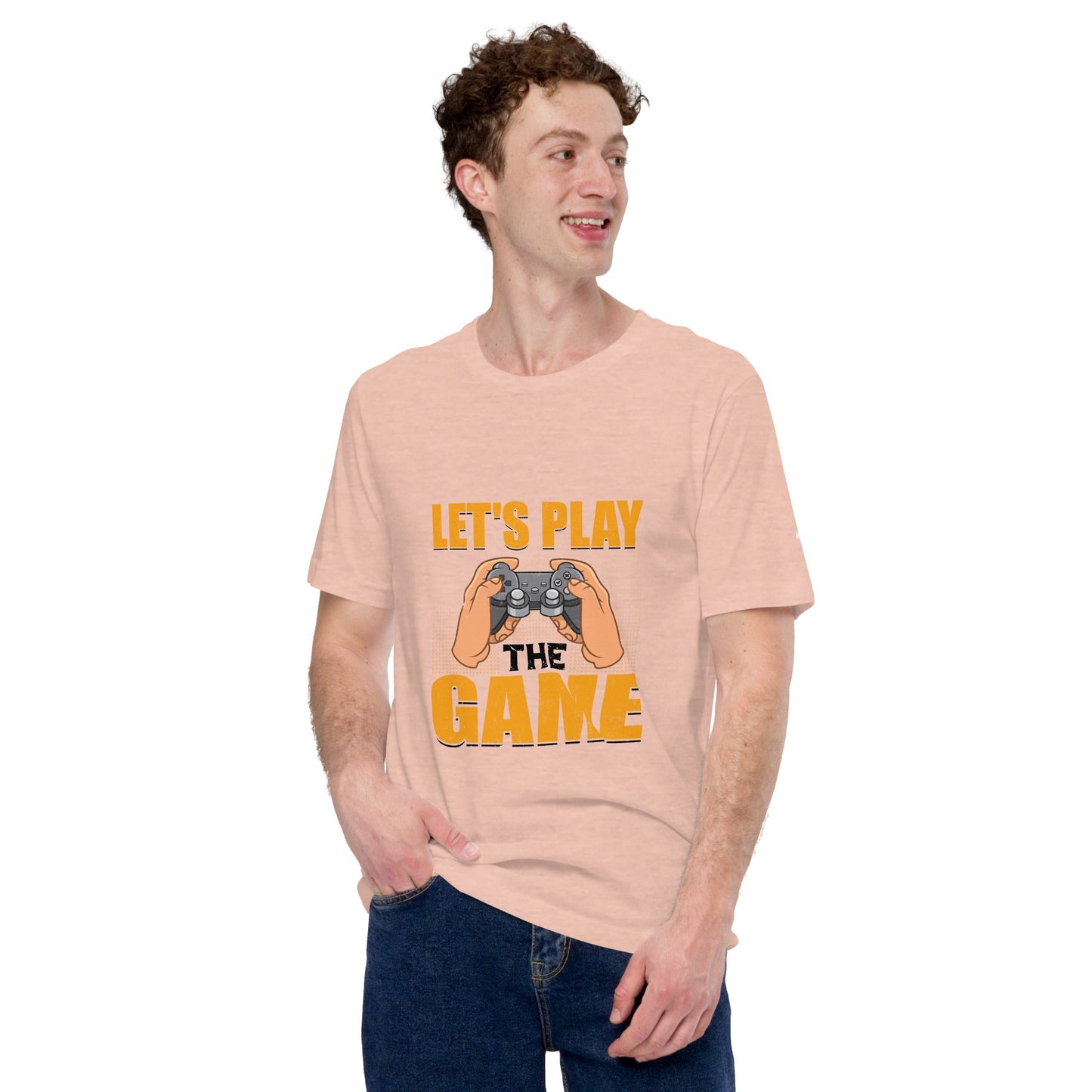 Let's Play the Game in Dark Text - Unisex t-shirt by DarkByteGear