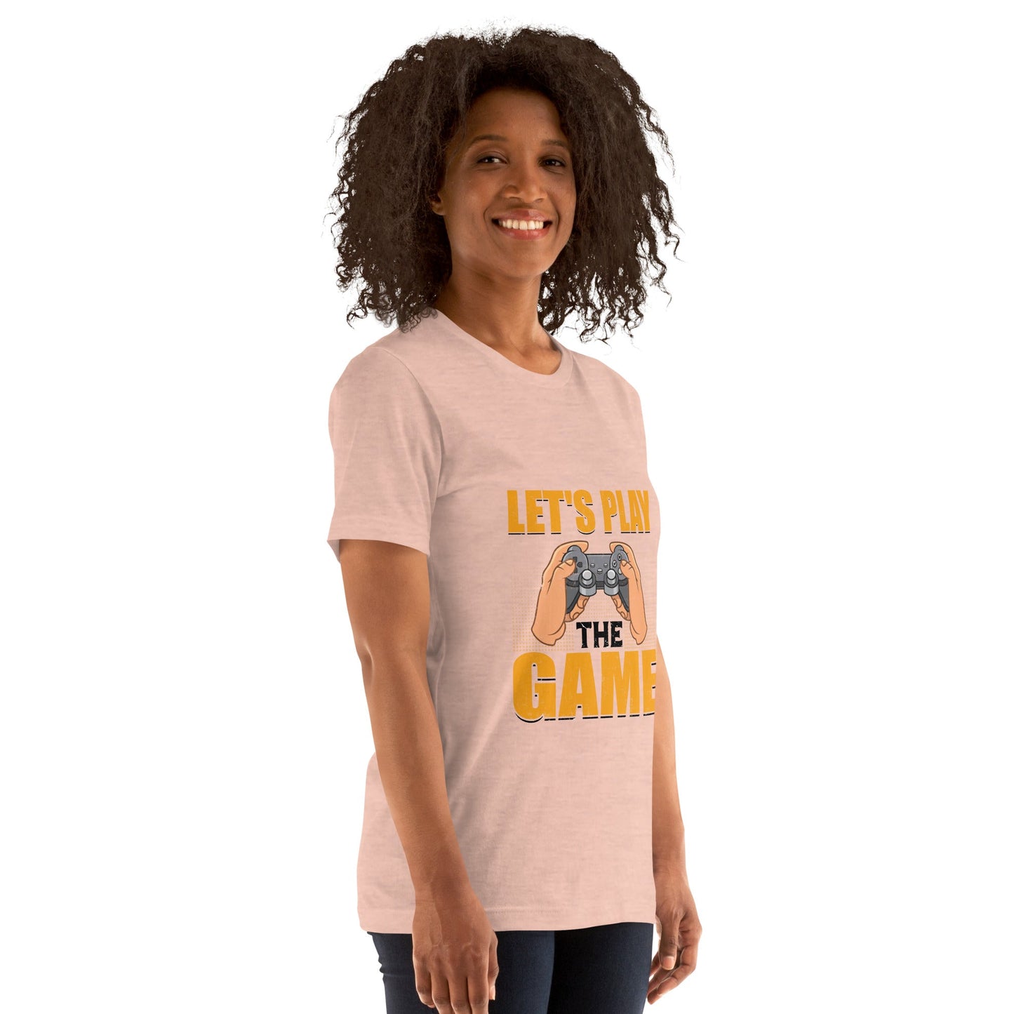 Let's Play the Game in Dark Text - Unisex t-shirt by DarkByteGear