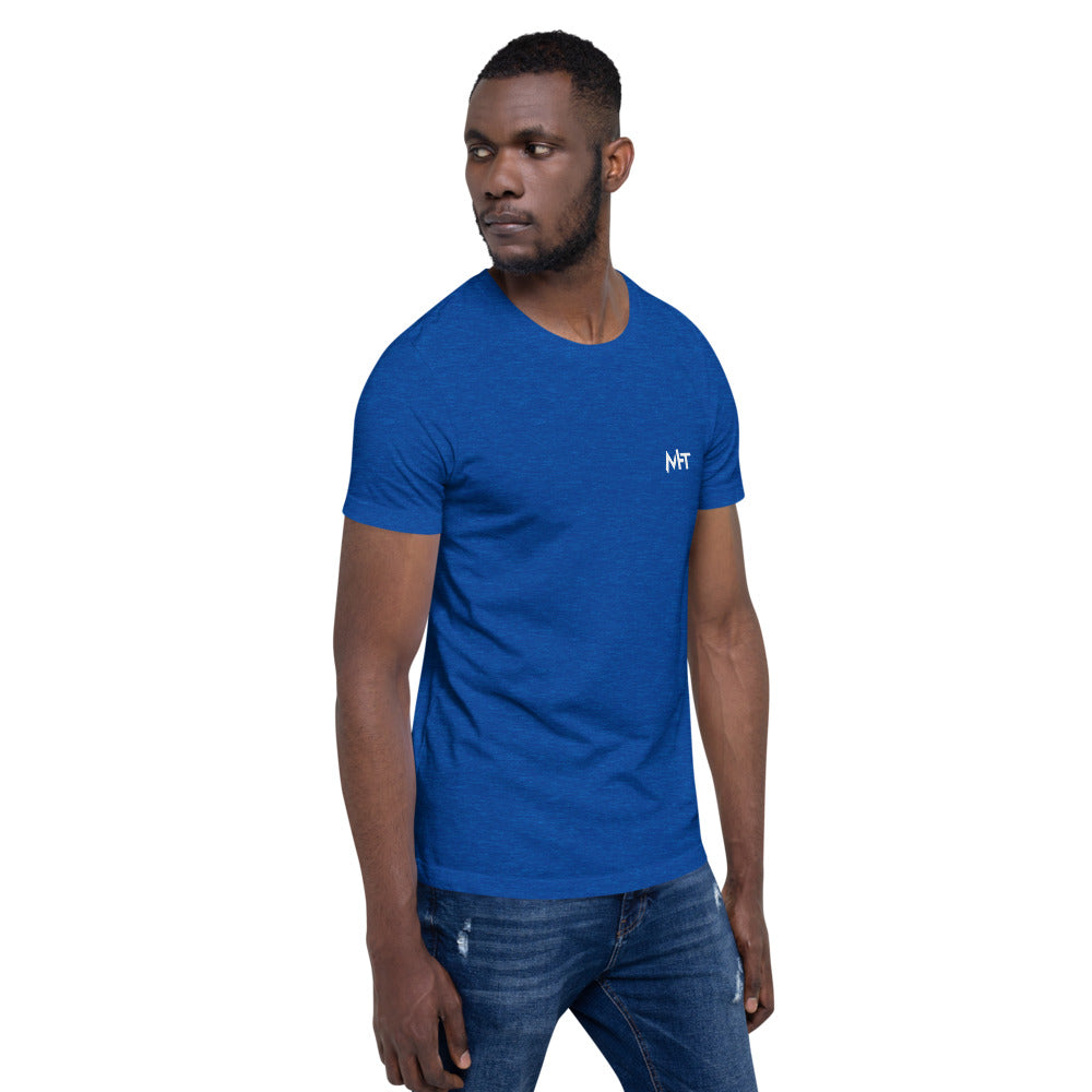 I'm here because you broke something - Short-Sleeve Unisex T-Shirt (back print) by DarkByteGear