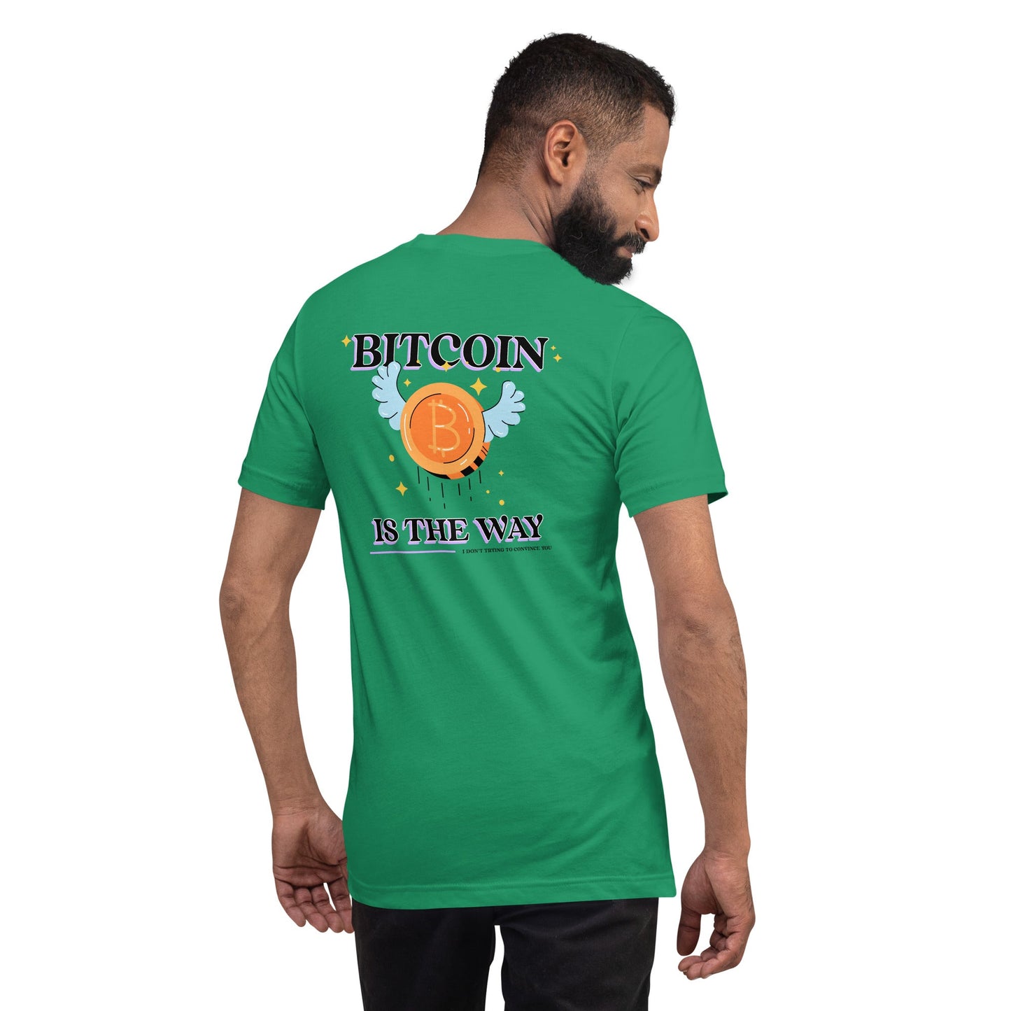 Bitcoin is the way - Unisex t-shirt (back print) by DarkByteGear