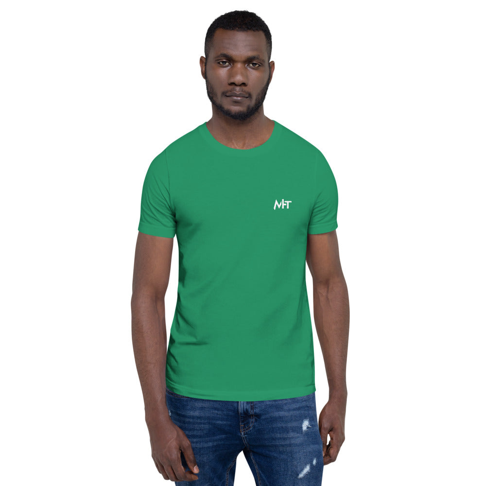 Before you bother me - Short-Sleeve Unisex T-Shirt (back print) by DarkByteGear